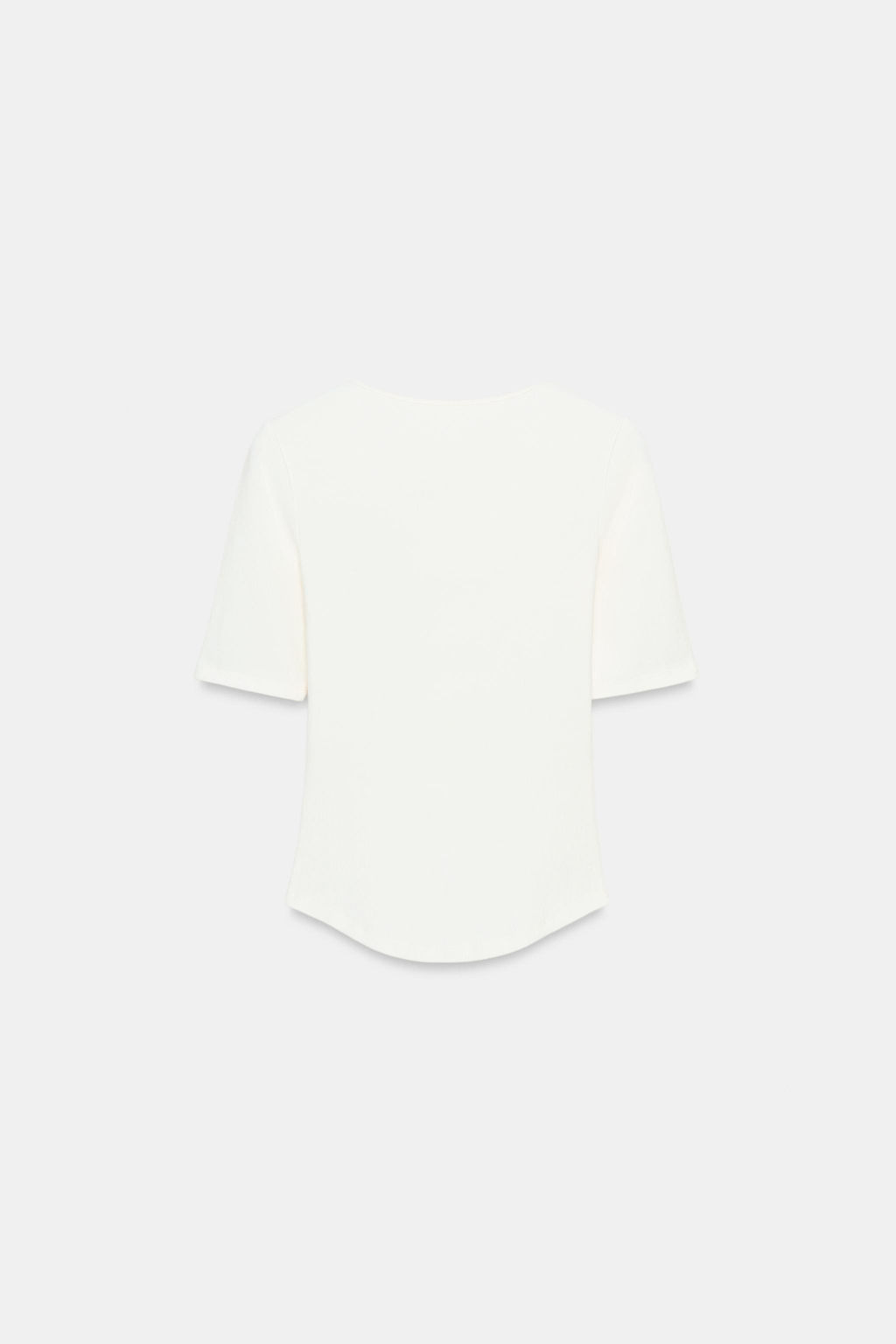 CAMISETA MANGA CORTA ETIQUETA / Blanco - Zara фото 4