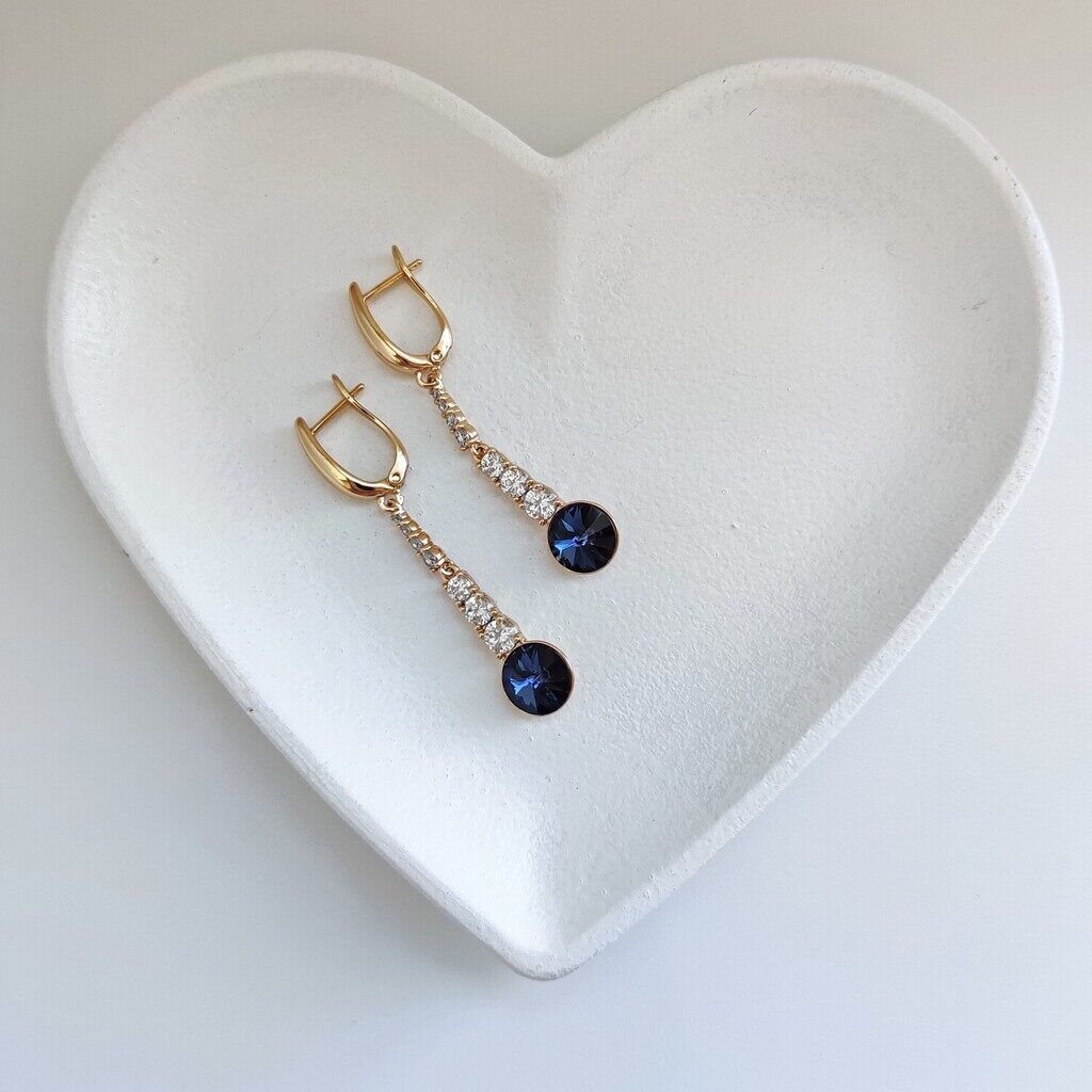 Серьги с кристаллами Swarovski