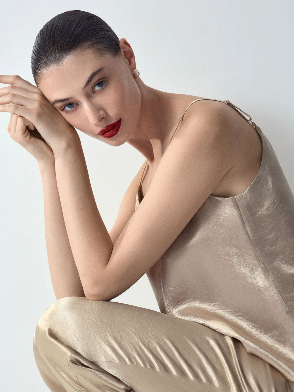 EMKA / Топ на бретелях из ацетата  фото 4