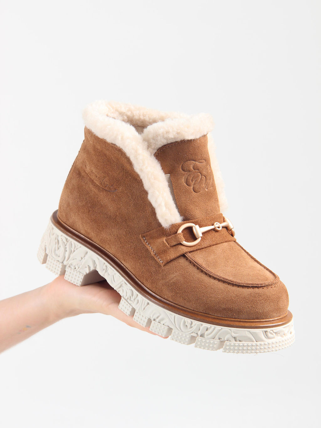 Ботинки EDART 307. PODYUM141 be.светло коричневый замша/шерсть - Ed'art фото 14