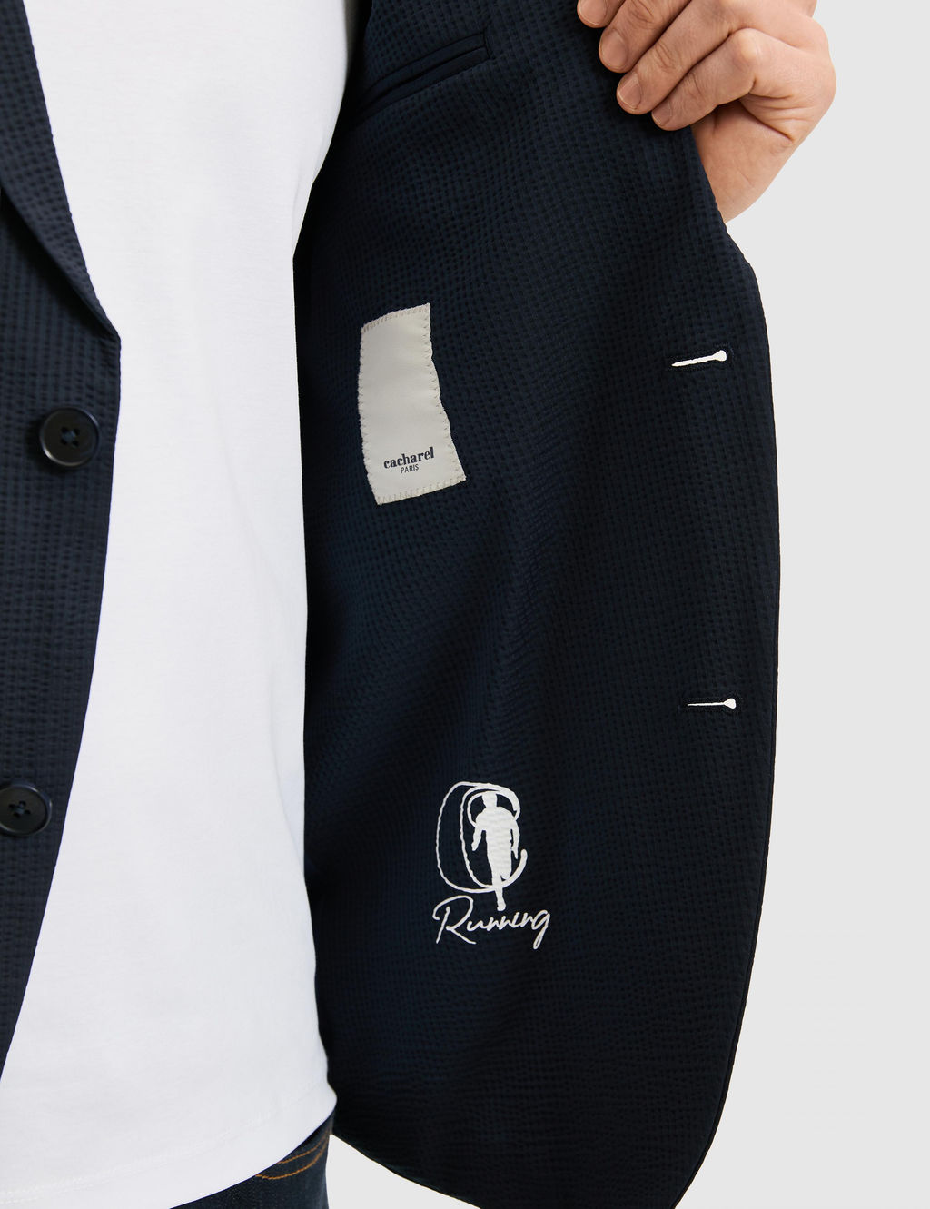 Lacivert Slim Fit Spor Ceket