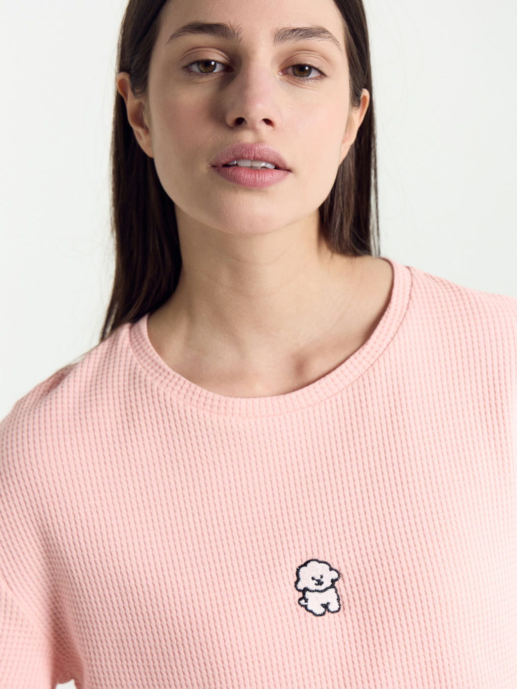 Комплект женский (футболка, шорты) в розовом цвете - Mark formelle фото 7