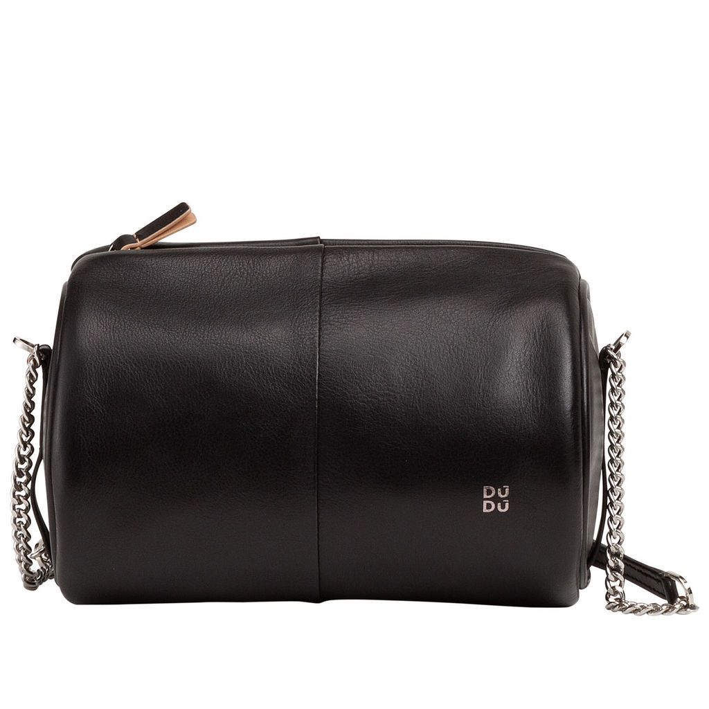 Итальянская кожаная сумка DuDu Bags серии Abigail | черно-розовый - Dudubags фото 4