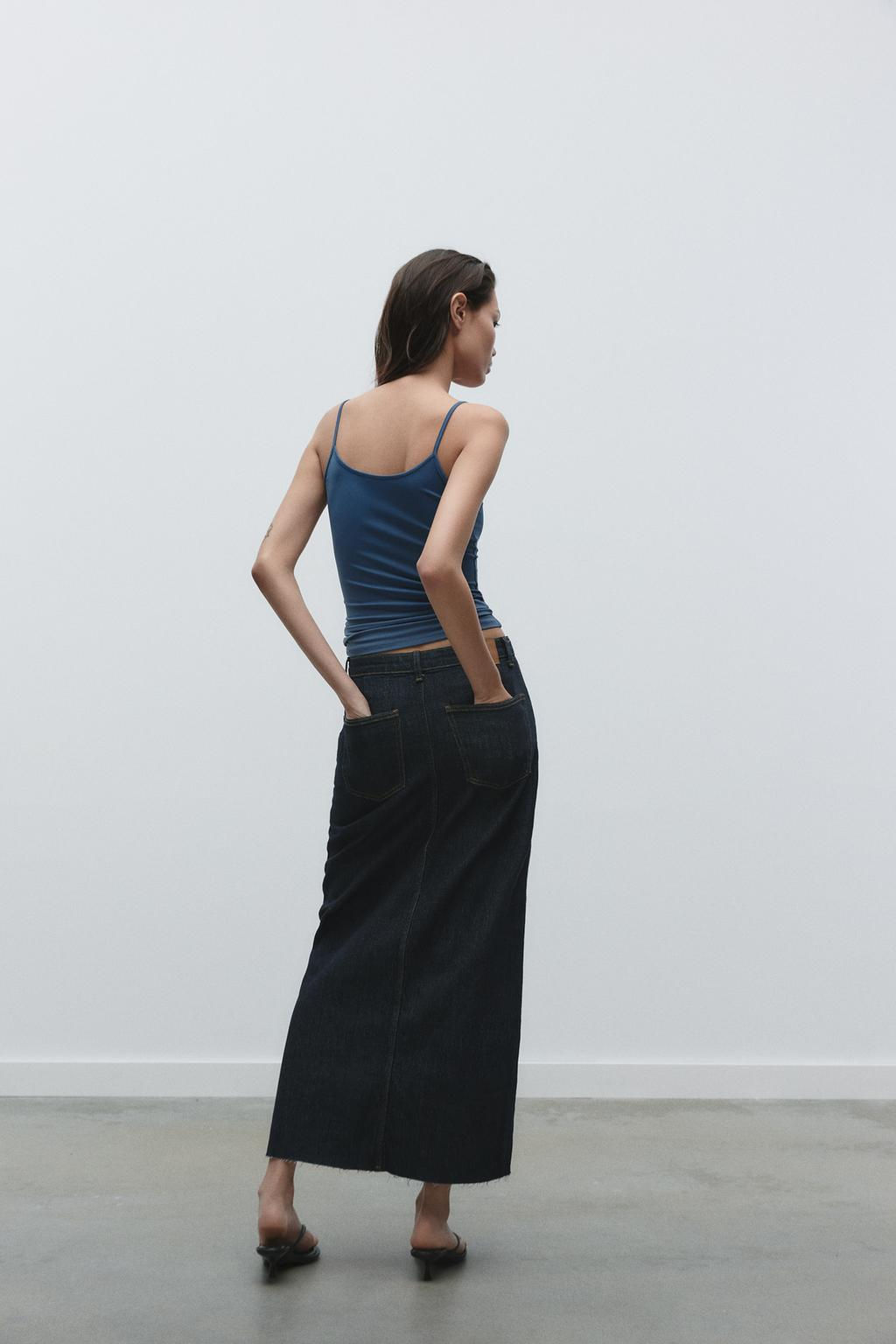 POLYAMIDE TOP WITH THIN STRAPS - Zara фото 32