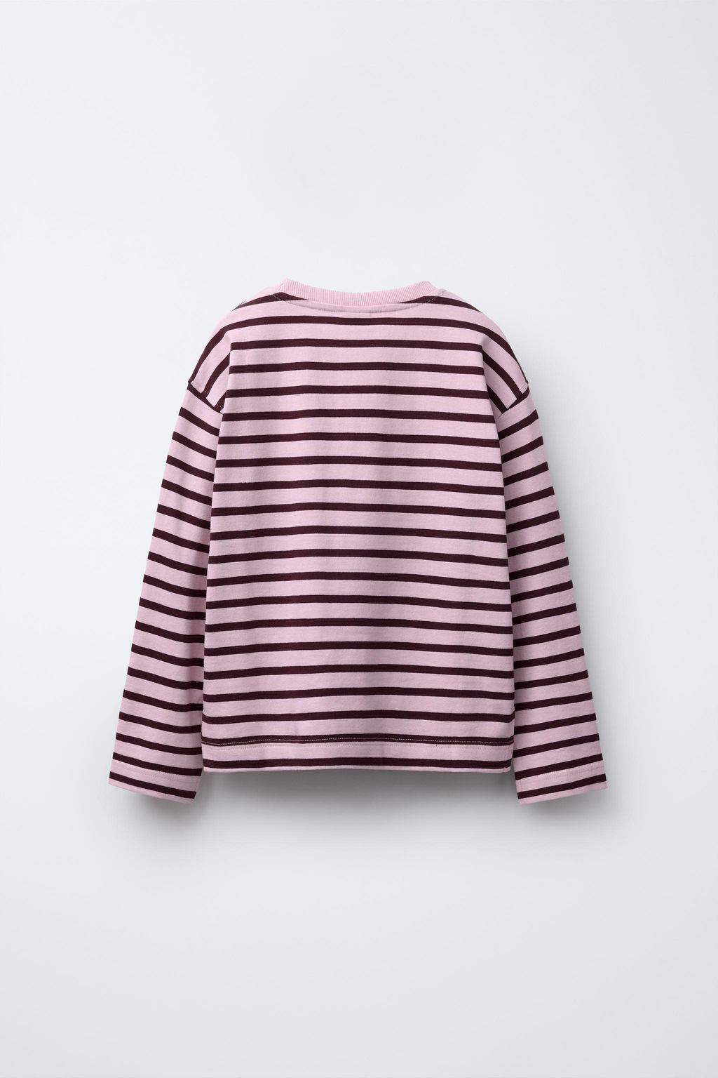 STRIPED T-SHIRT WITH HEART PATCH - Zara фото 2
