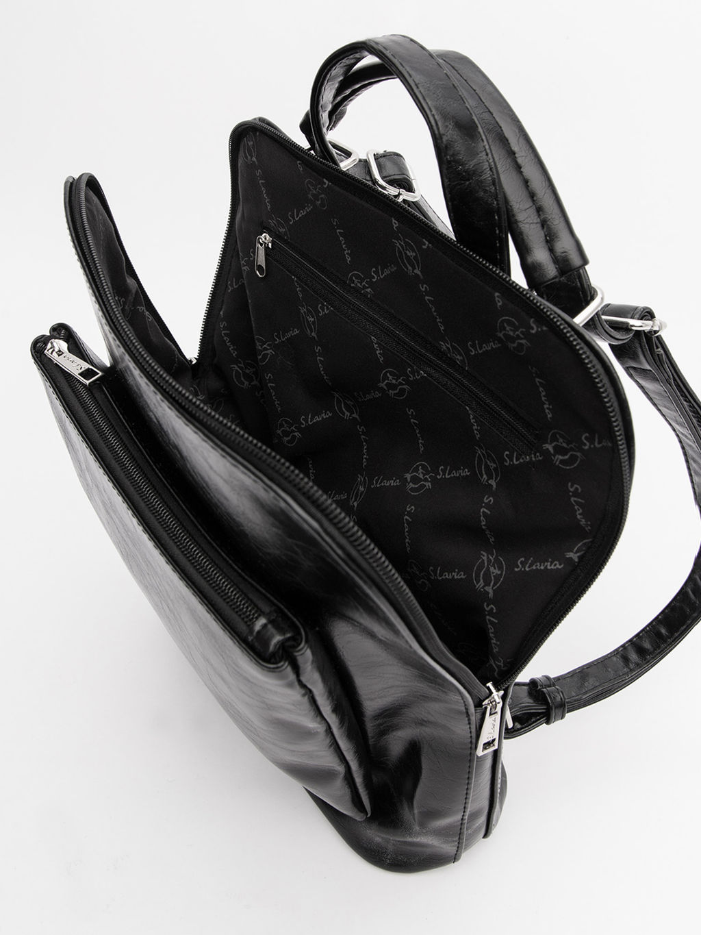 Чёрный рюкзак S.Lavia  фото 7