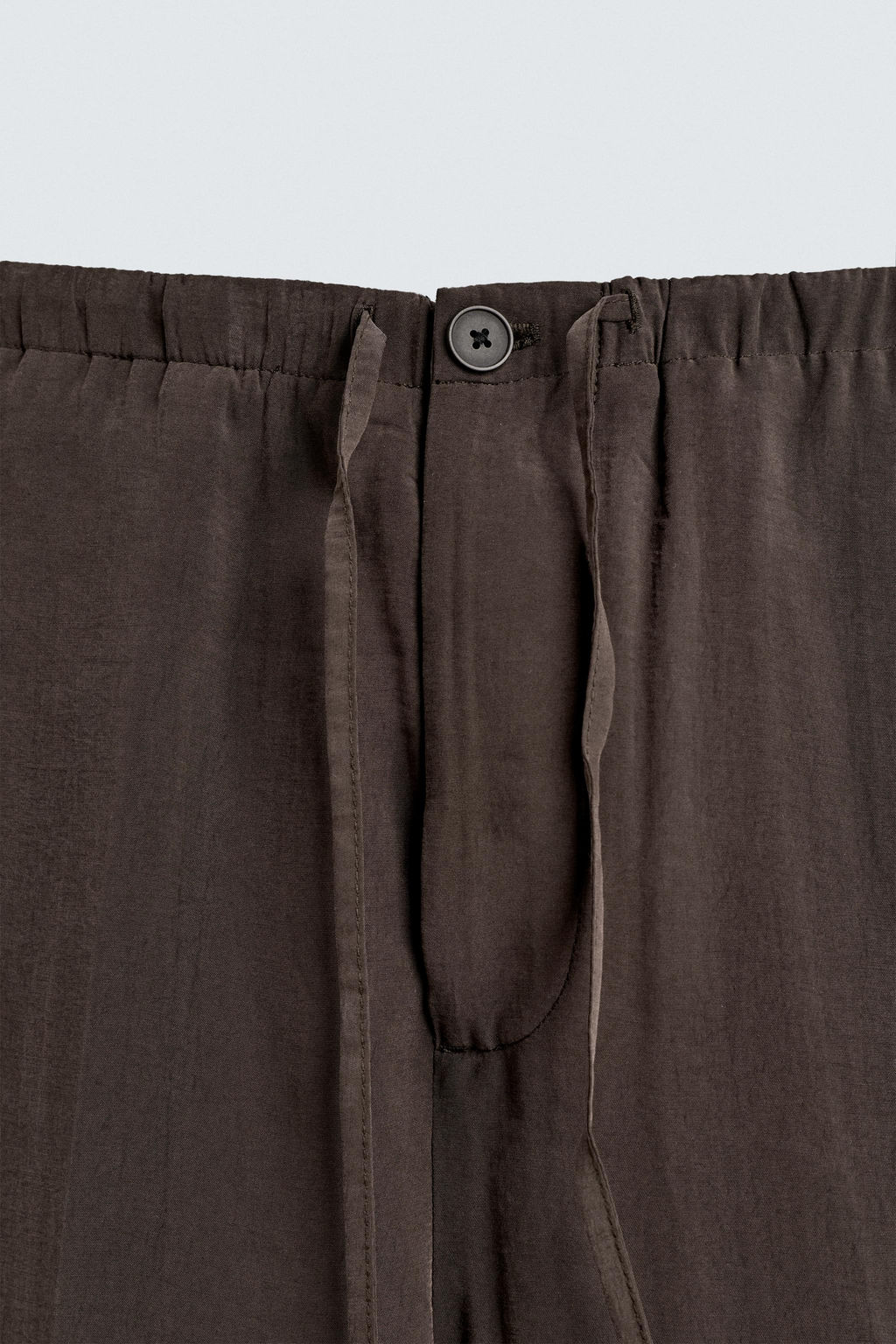 PANTAL?N FLUIDO RELAXED FIT / Marr?n - Zara фото 7