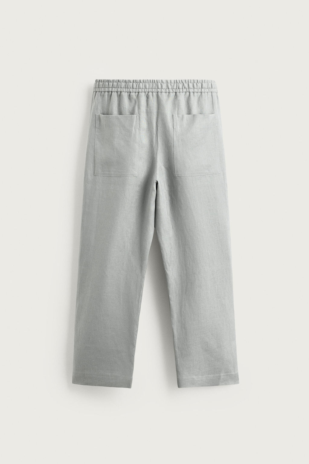 PANTAL?N RELAXED FIT 100% LINO / Gris claro - Zara фото 12