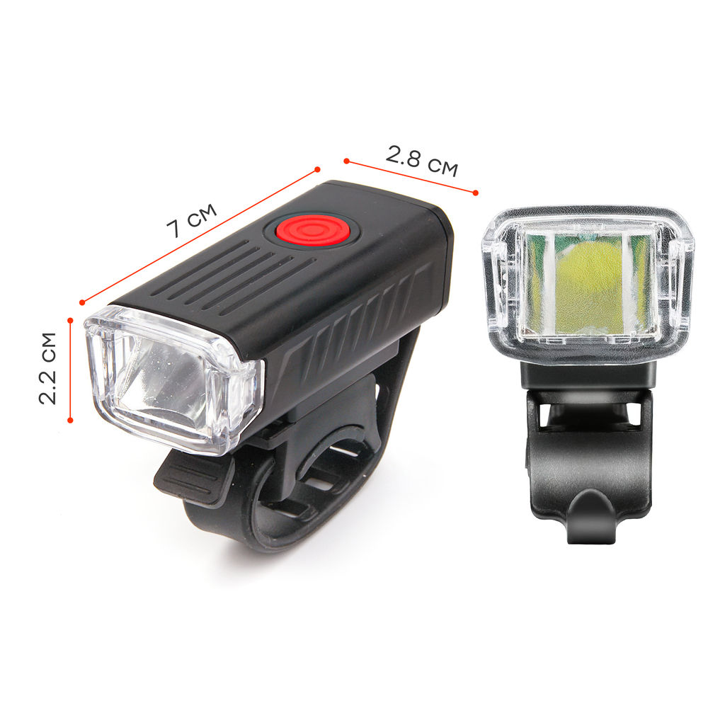 Фонарь передний COMIRON FR21 корпус: ABS; свет: XPG LED, 400lm; аккумулятор 700 mAh, USB, влагозащищённый. /уп 125/500/ - Галеонтрейд фото 16