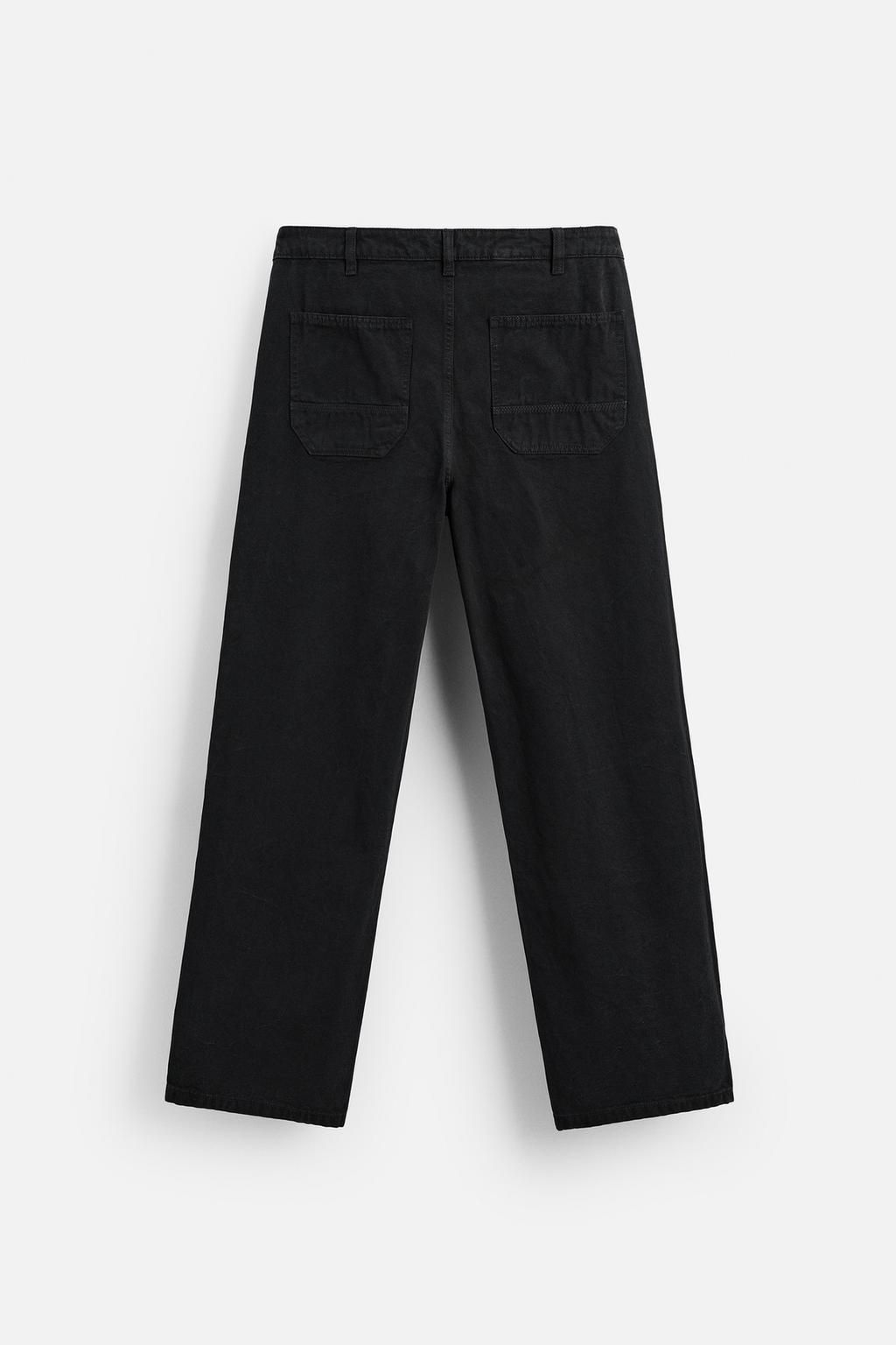 WASHED CARPENTER TROUSERS - Zara фото 16