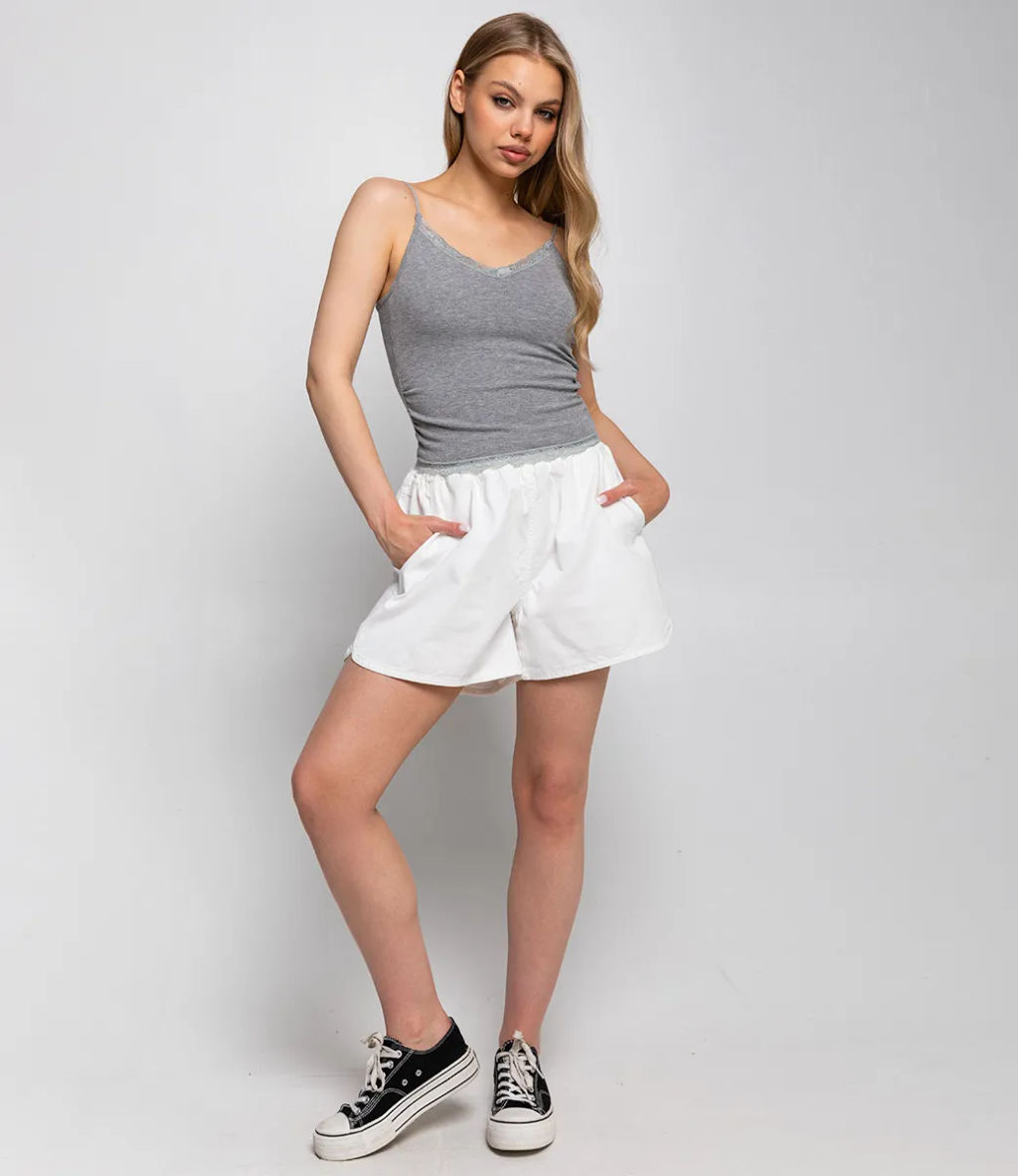 Топ #КТ286 (1), серый меланж - Dommod фото 4