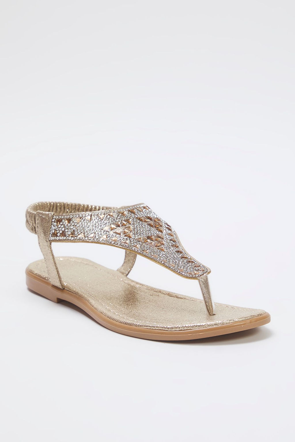 Trendyol Shoes Alt?n Simli Tas Detayl? Parmak Aras? Kad?n S?k Sandalet TAKSS25SD00009 - Trendyolmilla фото 8