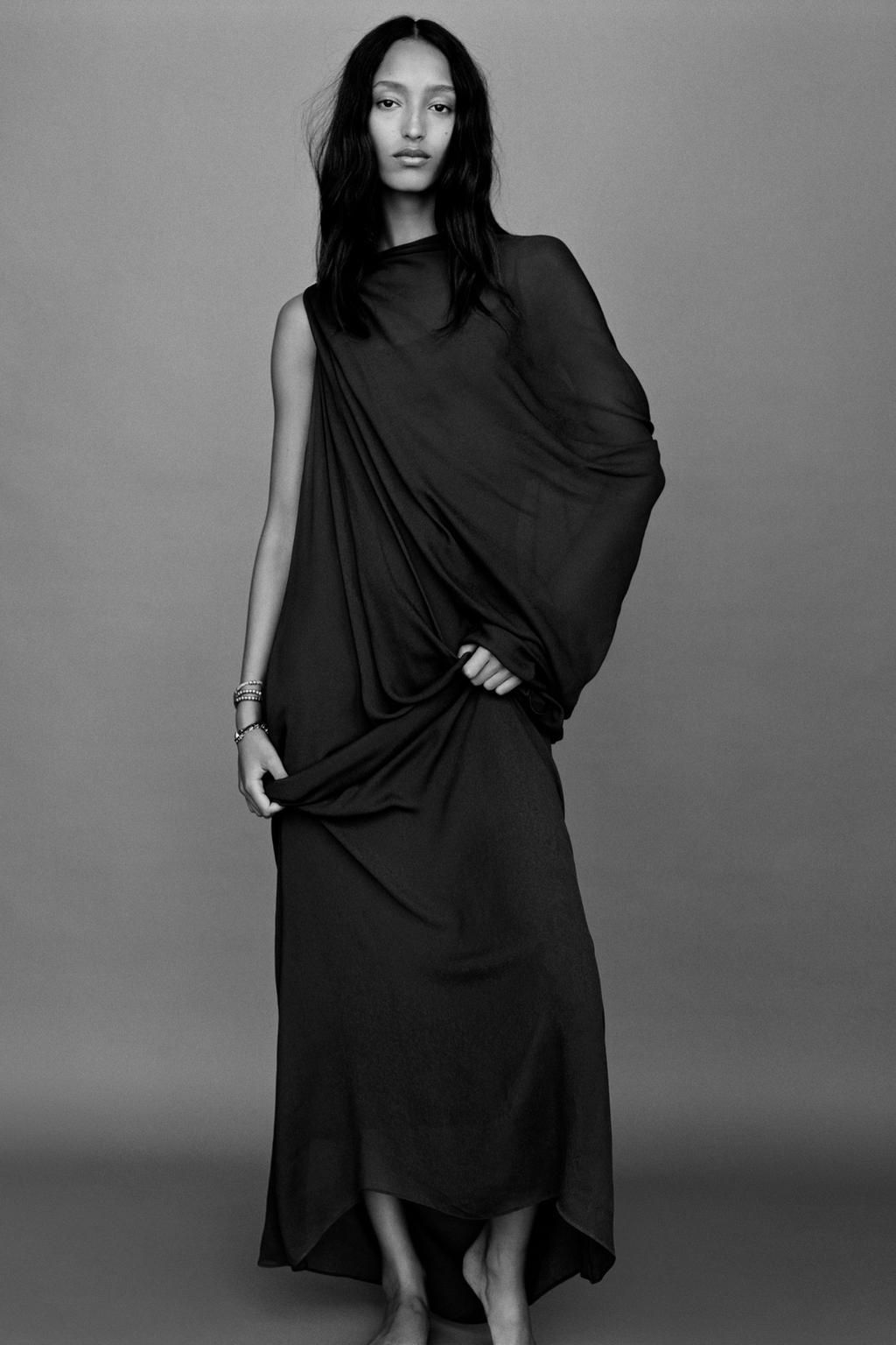 LIMITED EDITION MULTI-POSITION CAPE COMBINATION LONG DRESS - Zara фото 2