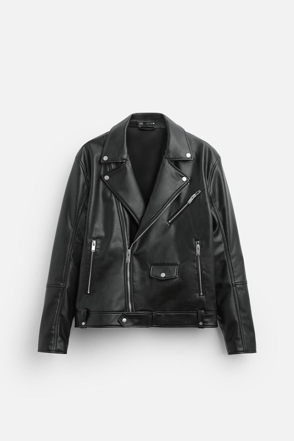 FAUX LEATHER BIKER JACKET - Zara фото 6