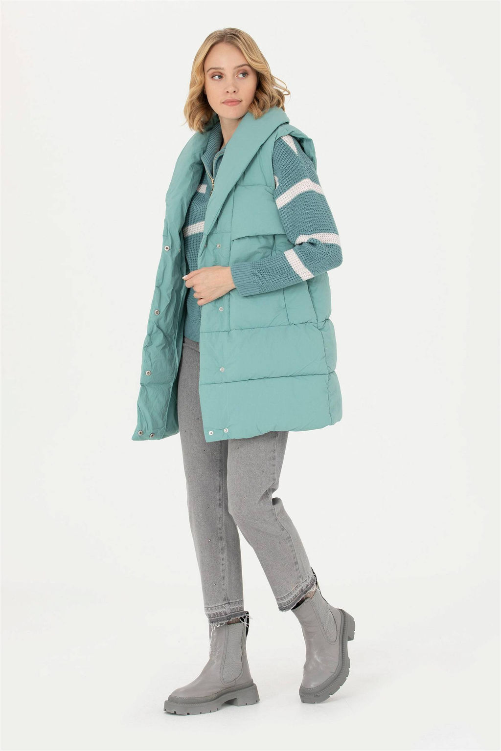 Женский мятный жилет - U.s. polo assn фото 4