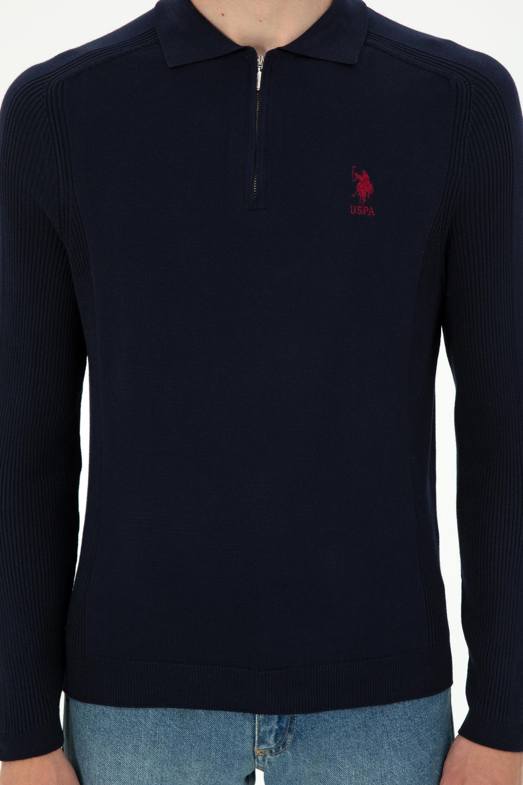 Мужской темно-синий свитер - U.s. polo assn фото 6