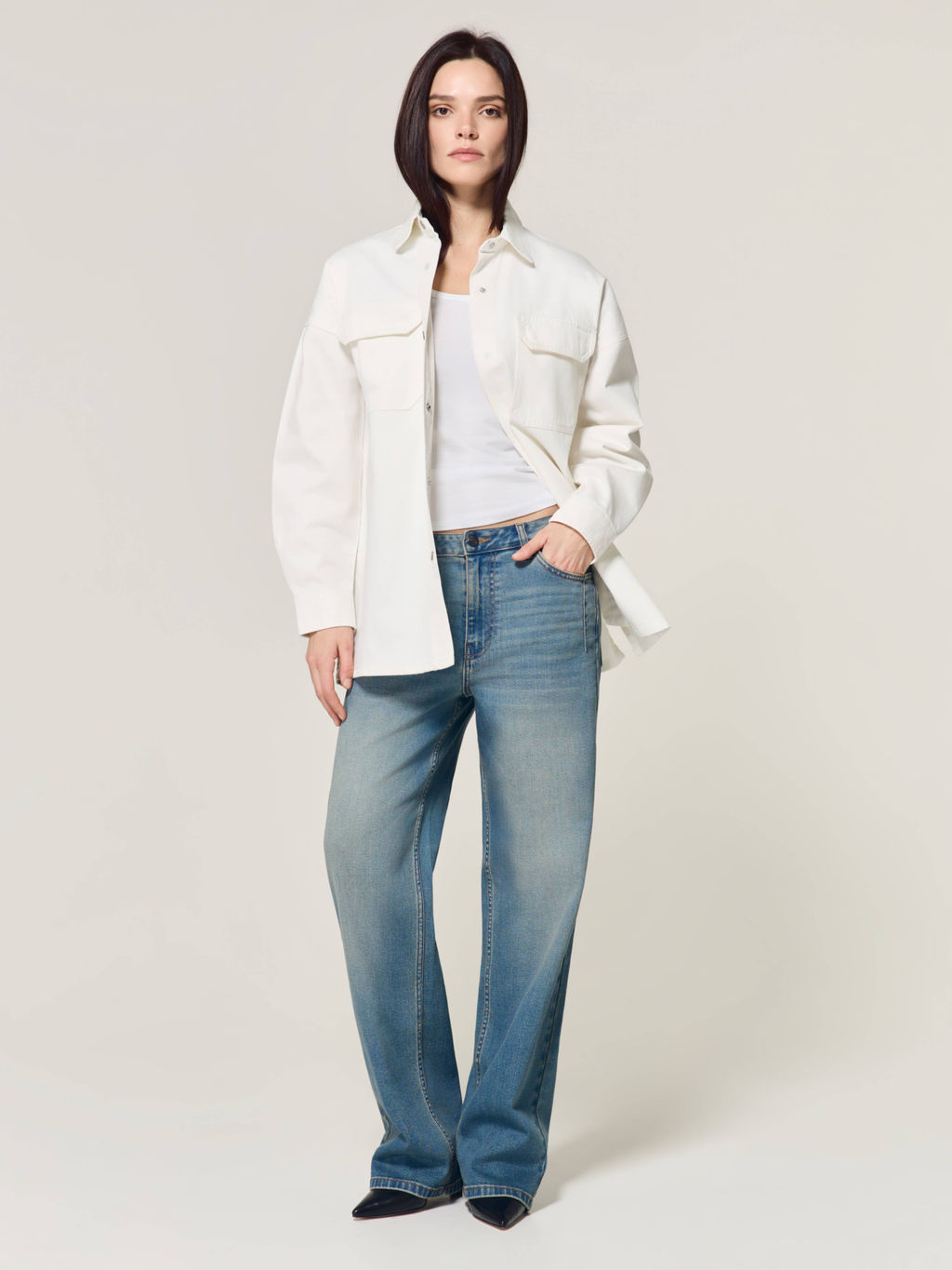 CONTE CON-924 Ветровка джинсовая женская off white