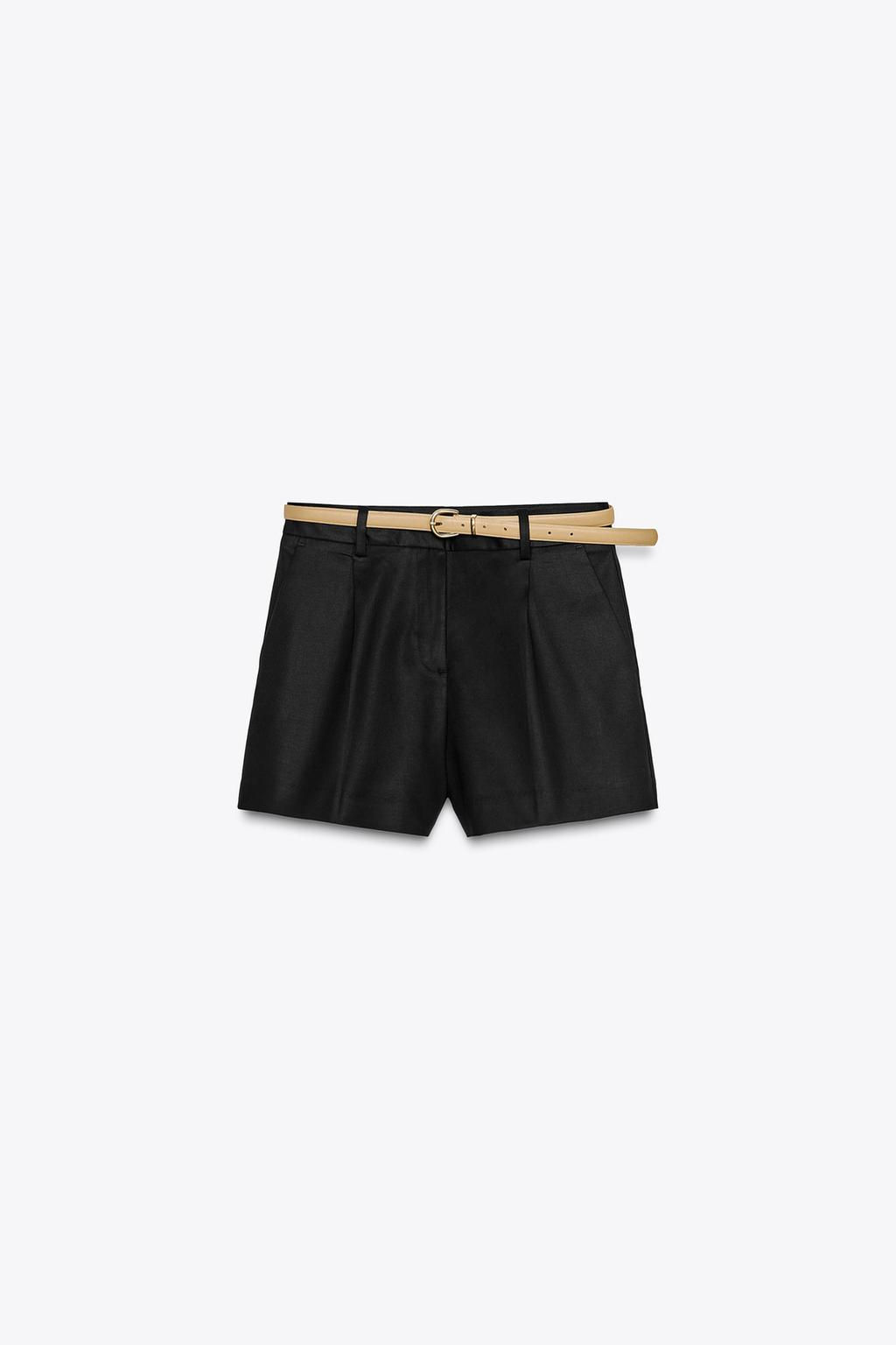 DARTED BERMUDA SHORTS WITH BELT - Zara фото 19