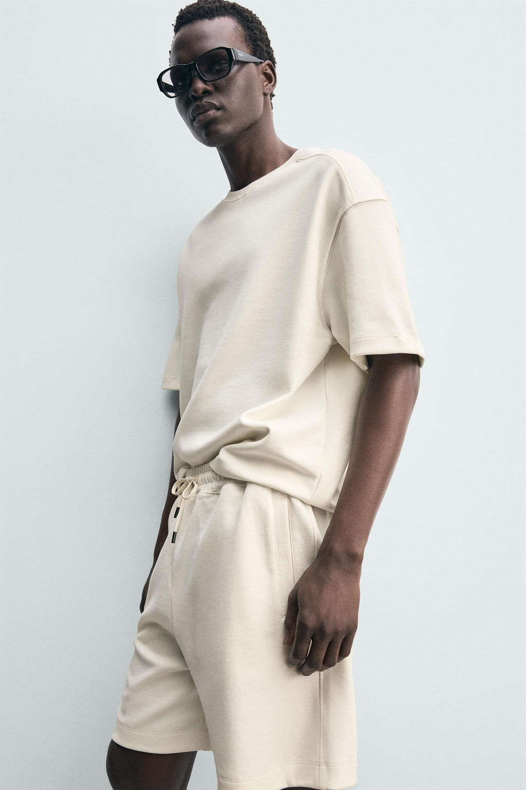 SUDADERA RELAXED FIT INTERLOCK / Blanco roto - Zara фото 6