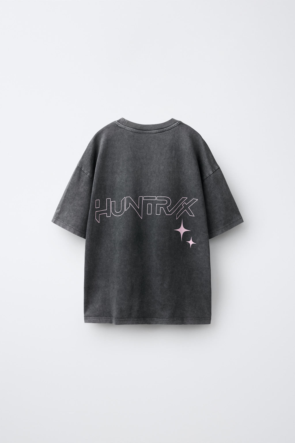 CAMISETA EFECTO LAVADO KPOP DEMON HUNTERS NETFLIX  / Gris antracita - Zara фото 2