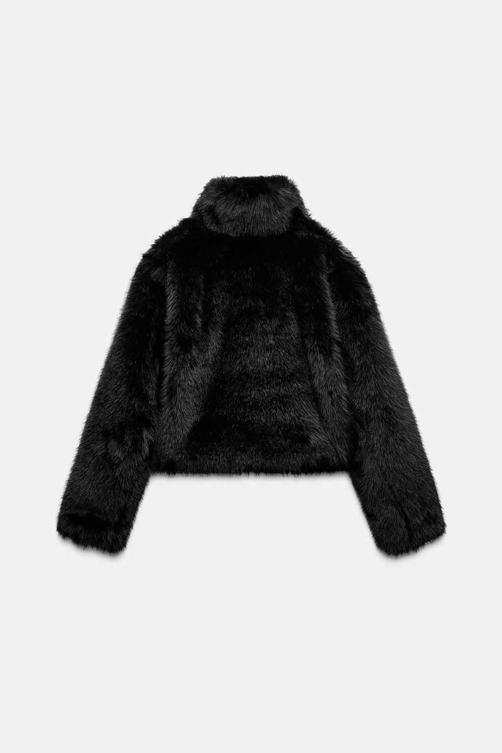 FAUX FUR SHORT COAT - Zara фото 17