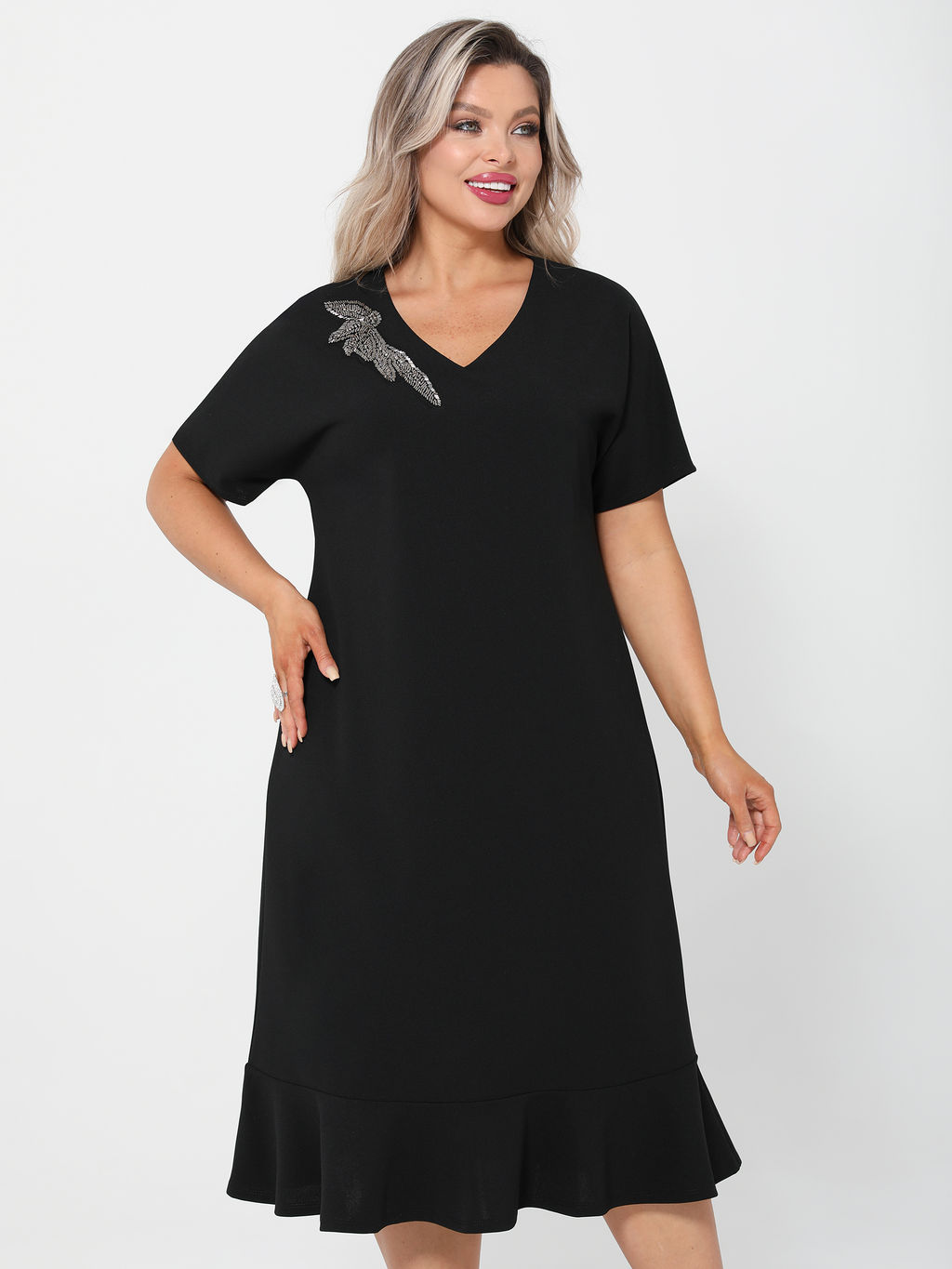 Платье 0421-1 черничный - Dora фото 7