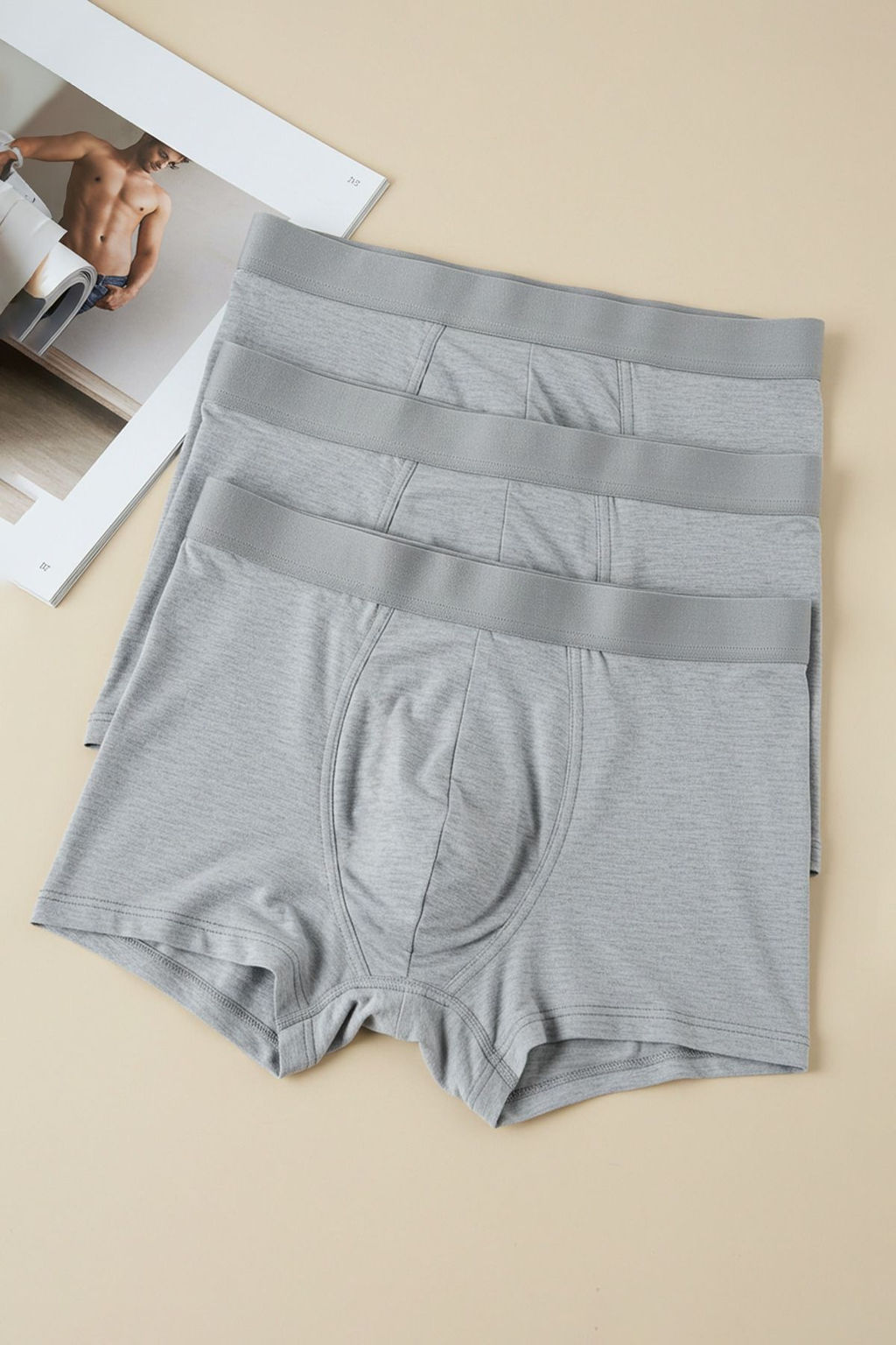 TRENDYOL MAN Lacivert 3lu Paket Duz Boxer TMNAW20BX0063 - Trendyolmilla фото 31