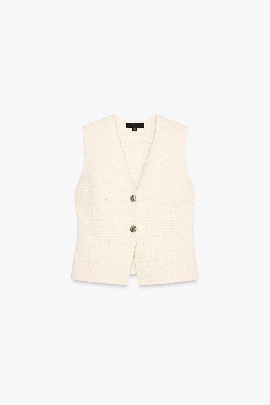 TEXTURED KNIT WAISTCOAT - Zara фото 15