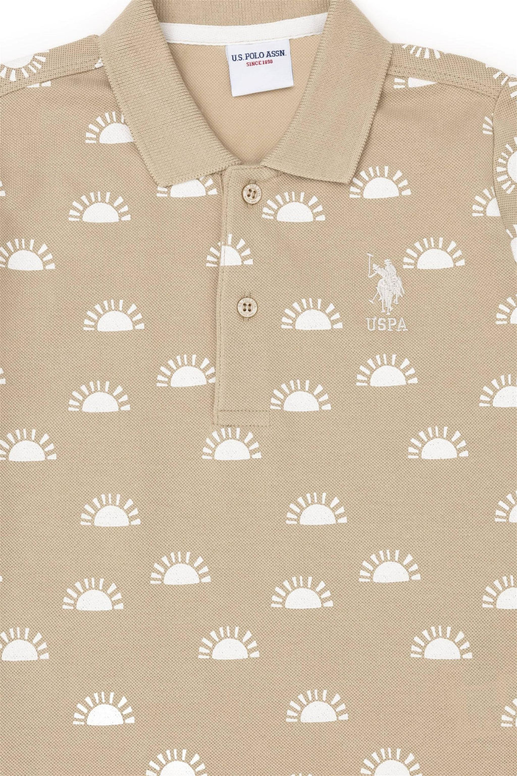 Футболка светло-хаки для мальчика - U.s. polo assn фото 3
