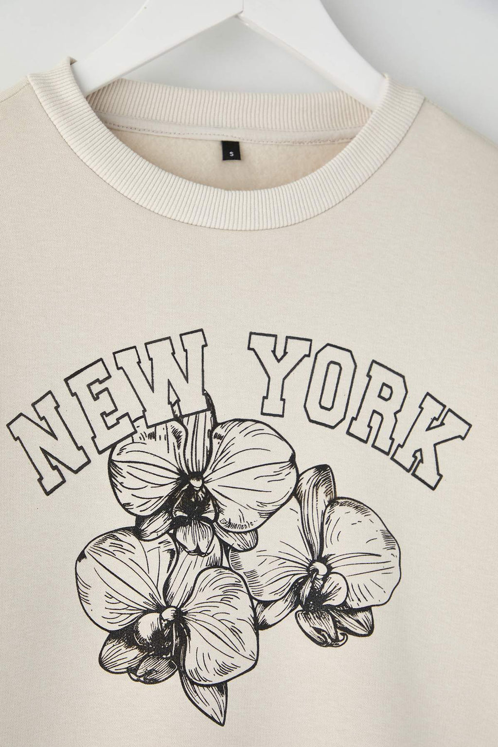 Teen Tas Bask?l? Oversize/Genis Kal?p Kal?n Ici Polarl? Orme Sweatshirt TWOAW26SW00216 - Trendyolmilla фото 6