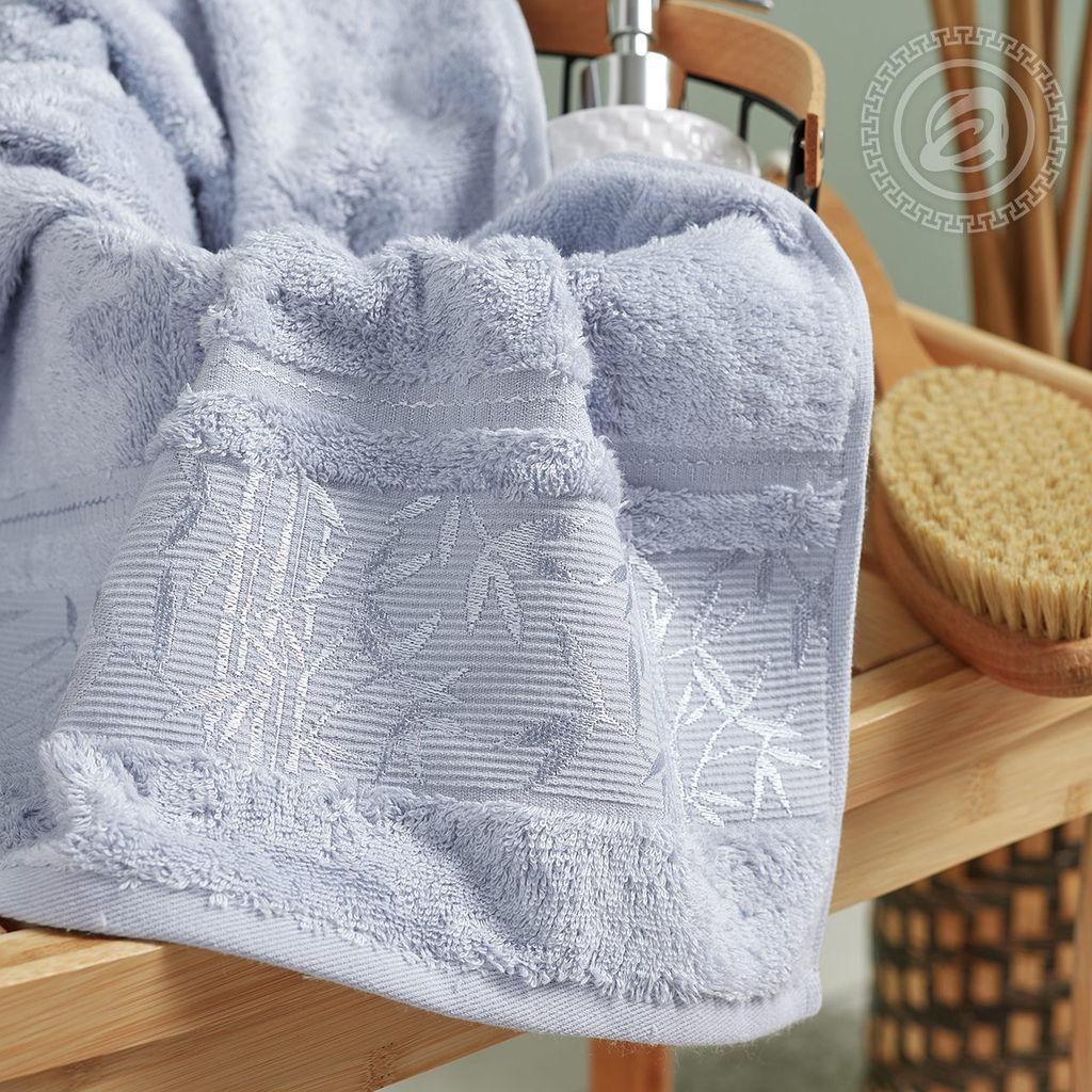 Набор полотенец "Бамбук" (лавандовый) 50*90; 70*140/1 шт. - 50*90; 1шт. -70*140 Махровые полотенца "Арт Дизайн" (Узбекистан)