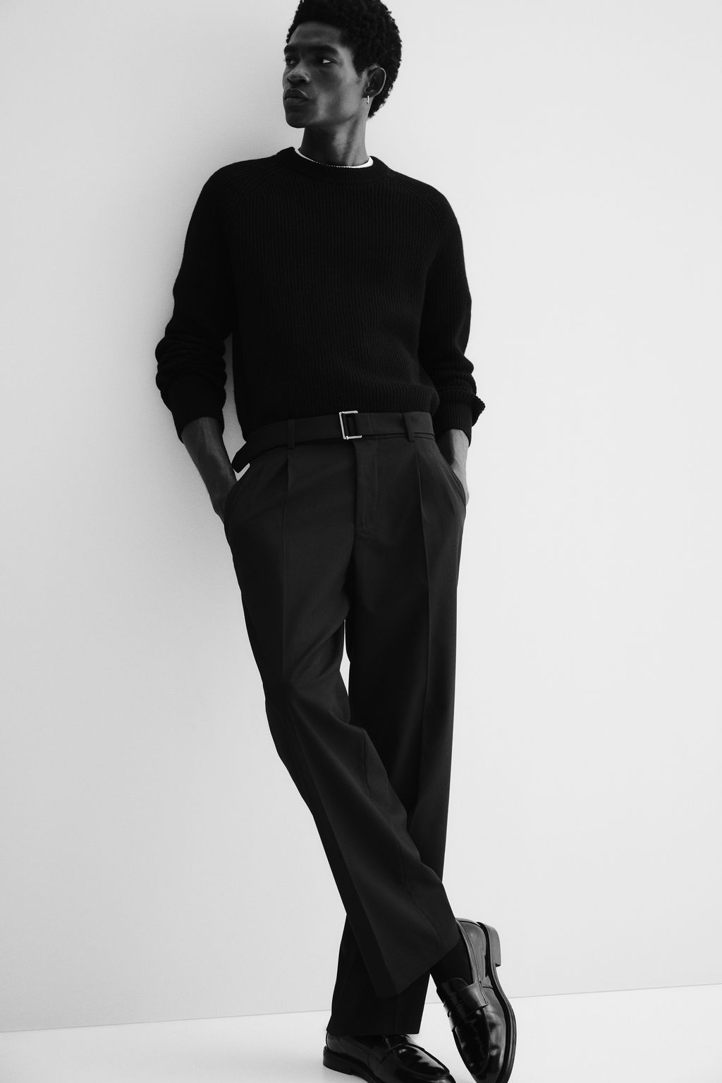 Pantal?n con cintur?n Relaxed Fit - H&m фото 5