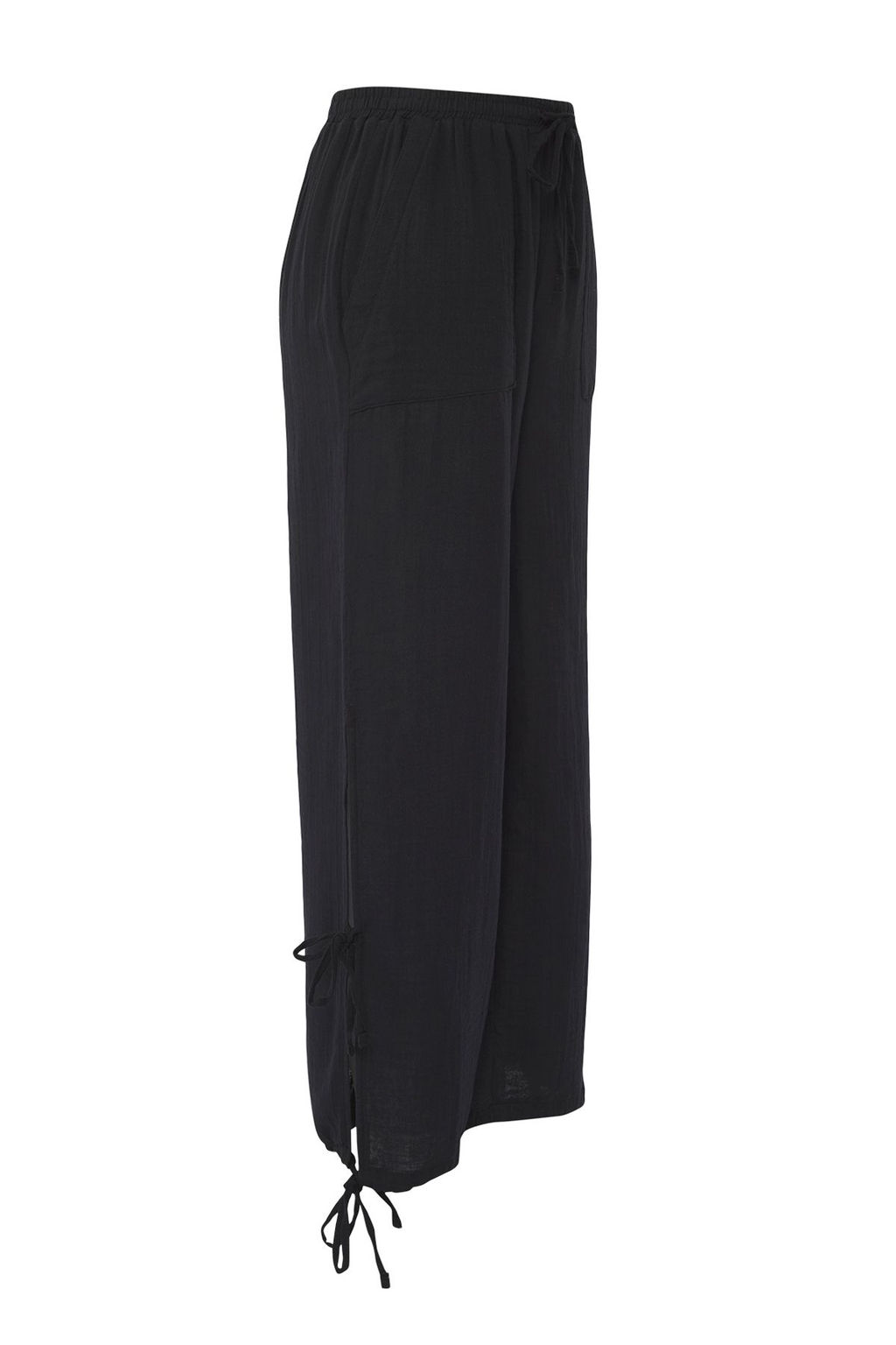 Trendyolmilla Tas Dokuma Baglama Detayl? 100% Pamuk Plaj Pantolon TBESS25PL00008  фото 10