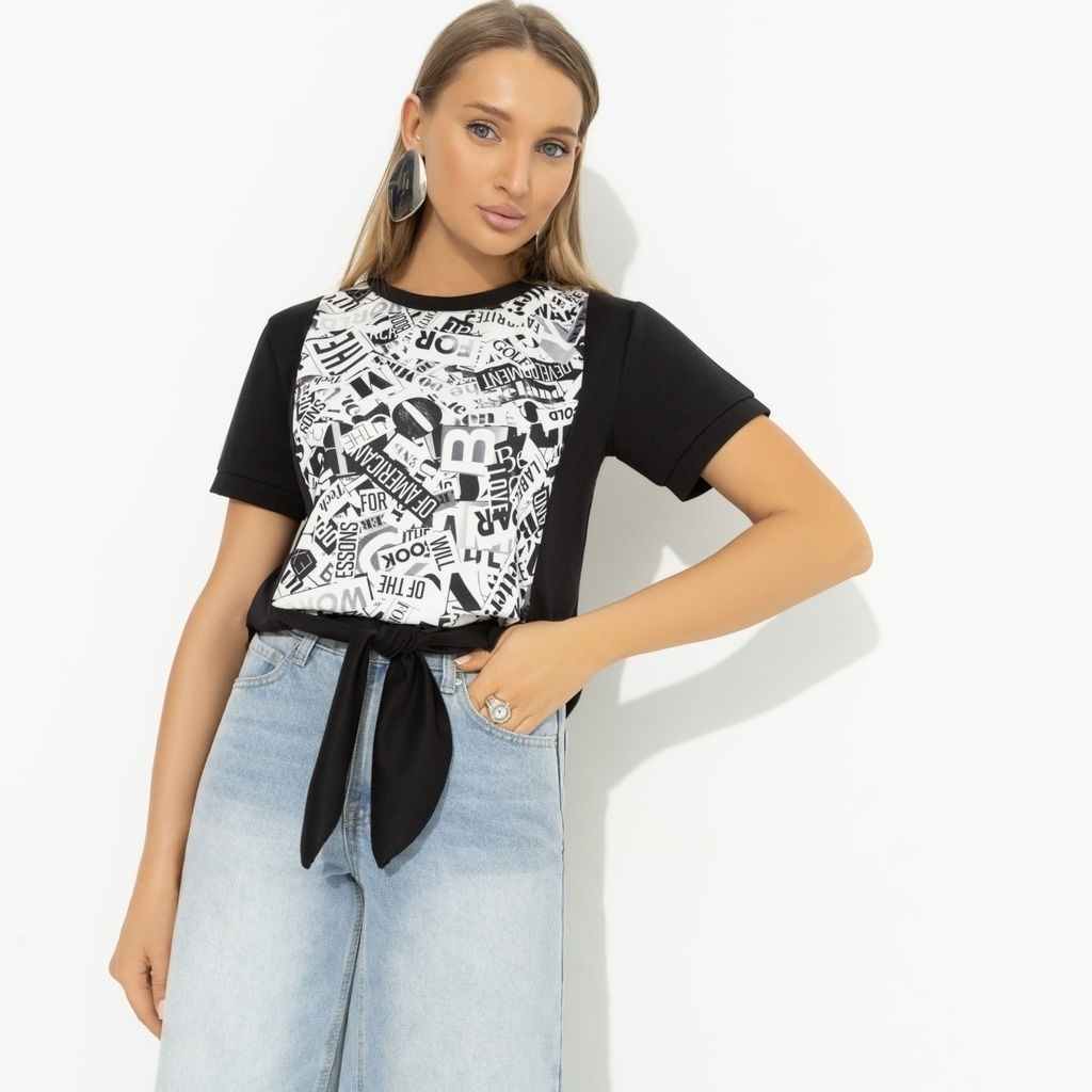 Футболка с декоративными завязками, Икона момента - Charutti фото 4