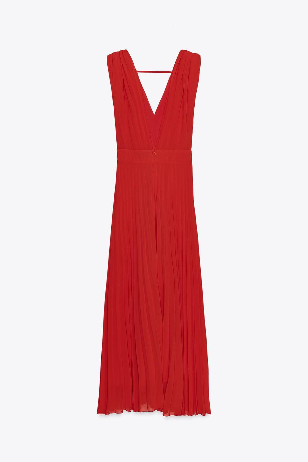 PLEATED MIDI DRESS - Zara фото 5