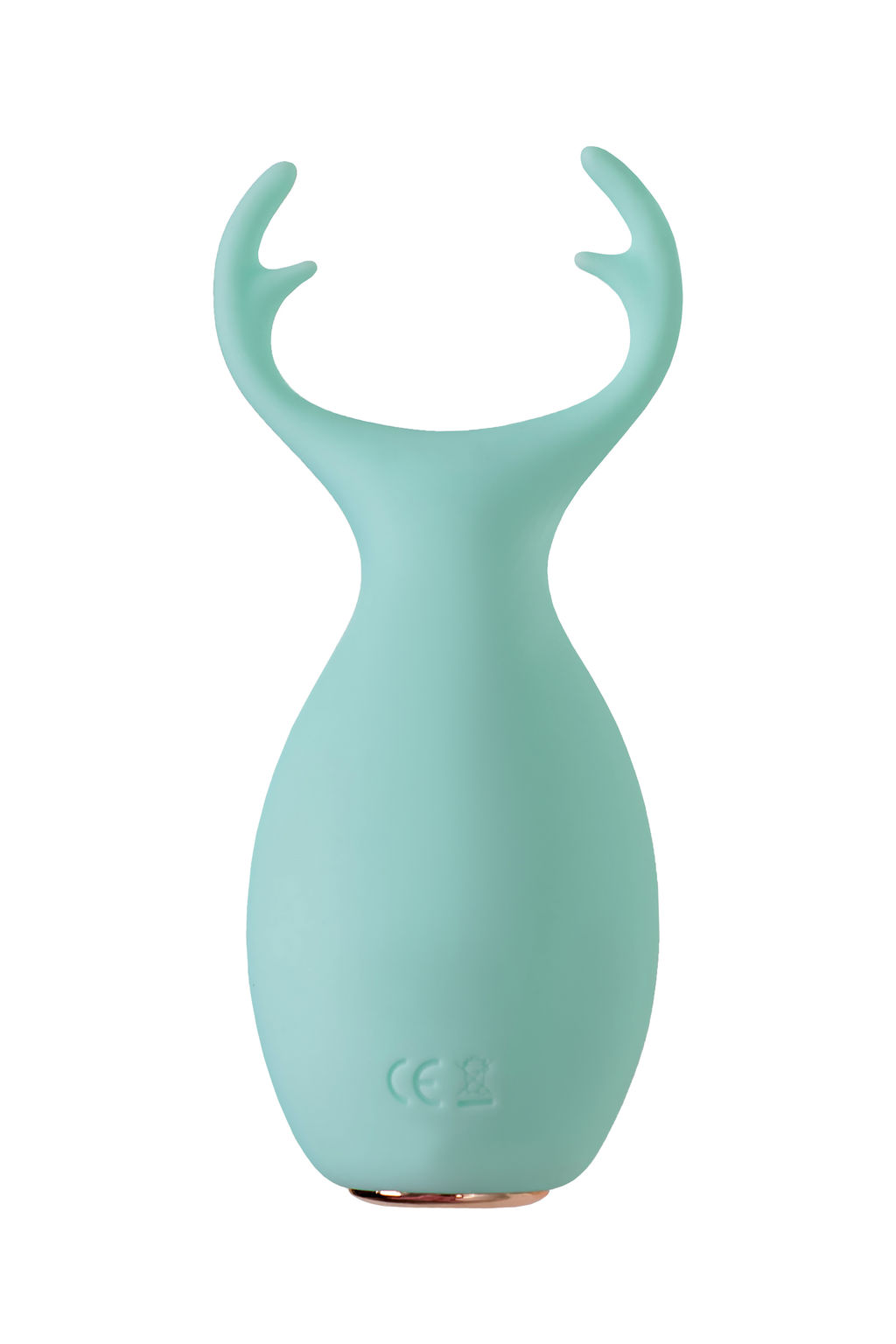 Вибратор Штучки-Дрючки, Mr. Moose, бирюзовый, силикон, 9,5 см  фото 3