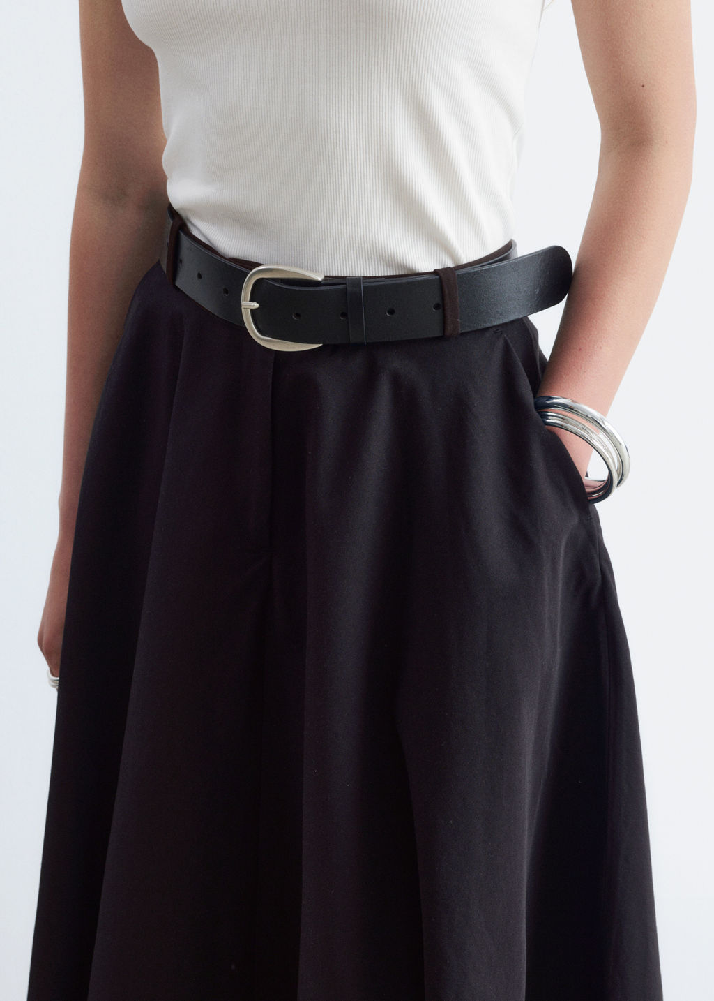 Falda sastre con corte circular - H&m фото 6
