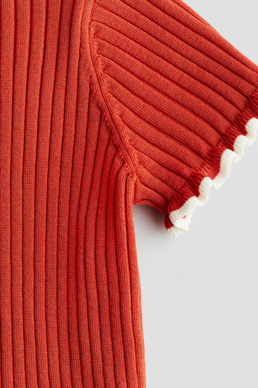 Camiseta en punto de canale - H&m фото 2