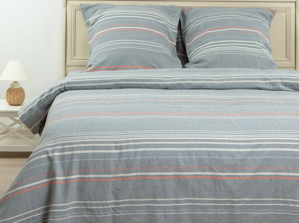 16С325-ШР/у/уп. 215*175 КПБ цв. 6 рис. 9 полоска серо-голубой