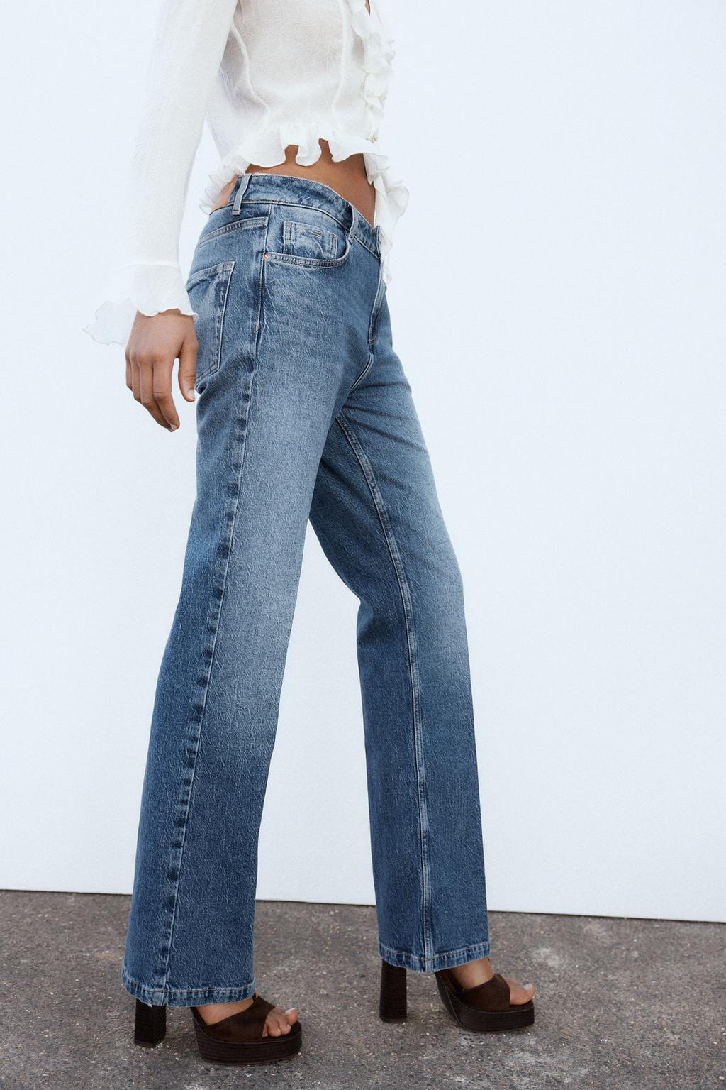 Z1975 HIGH-WAIST BOOT-CUT JEANS - Zara фото 4