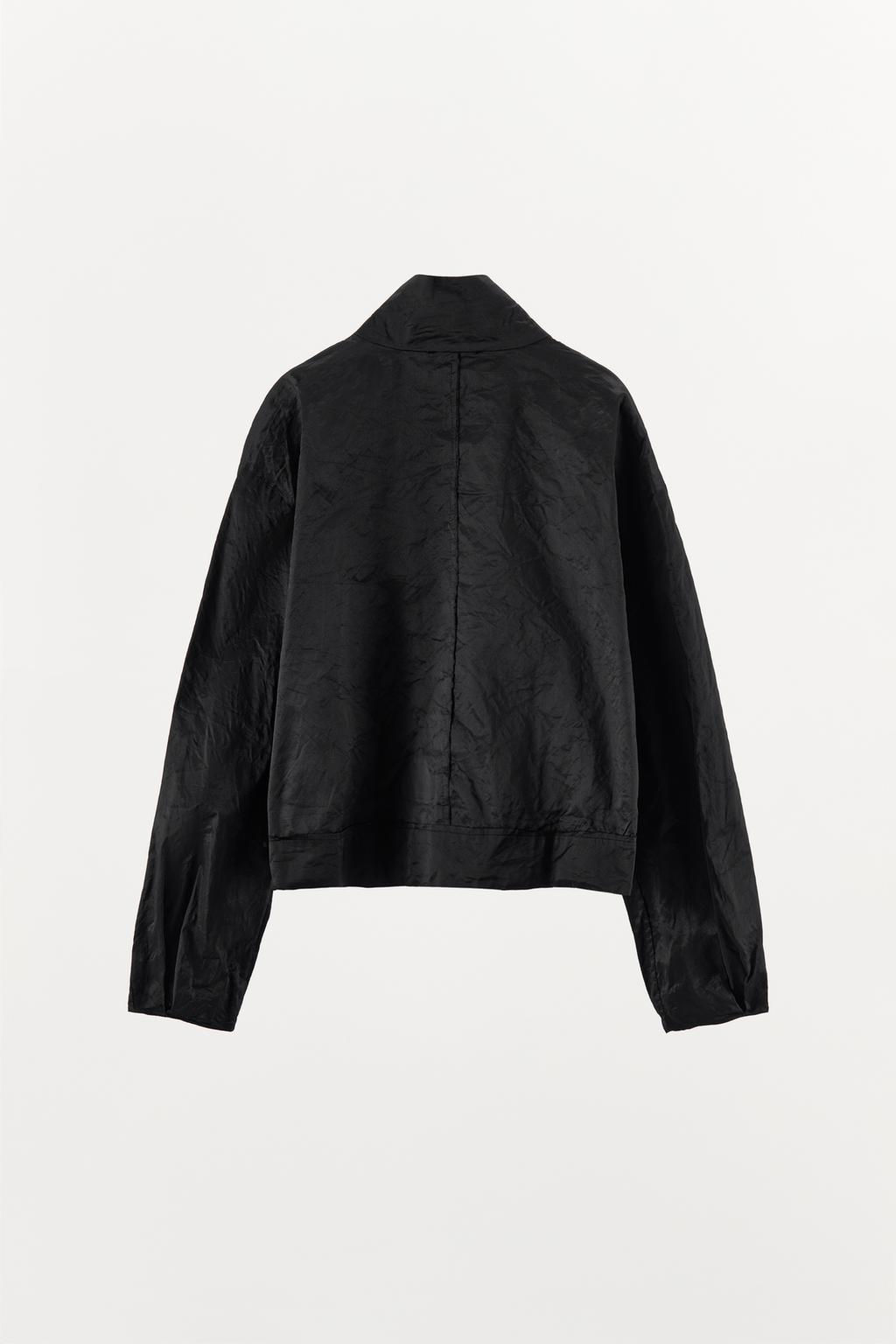 METALLIC THREAD BOMBER JACKET - Zara фото 5