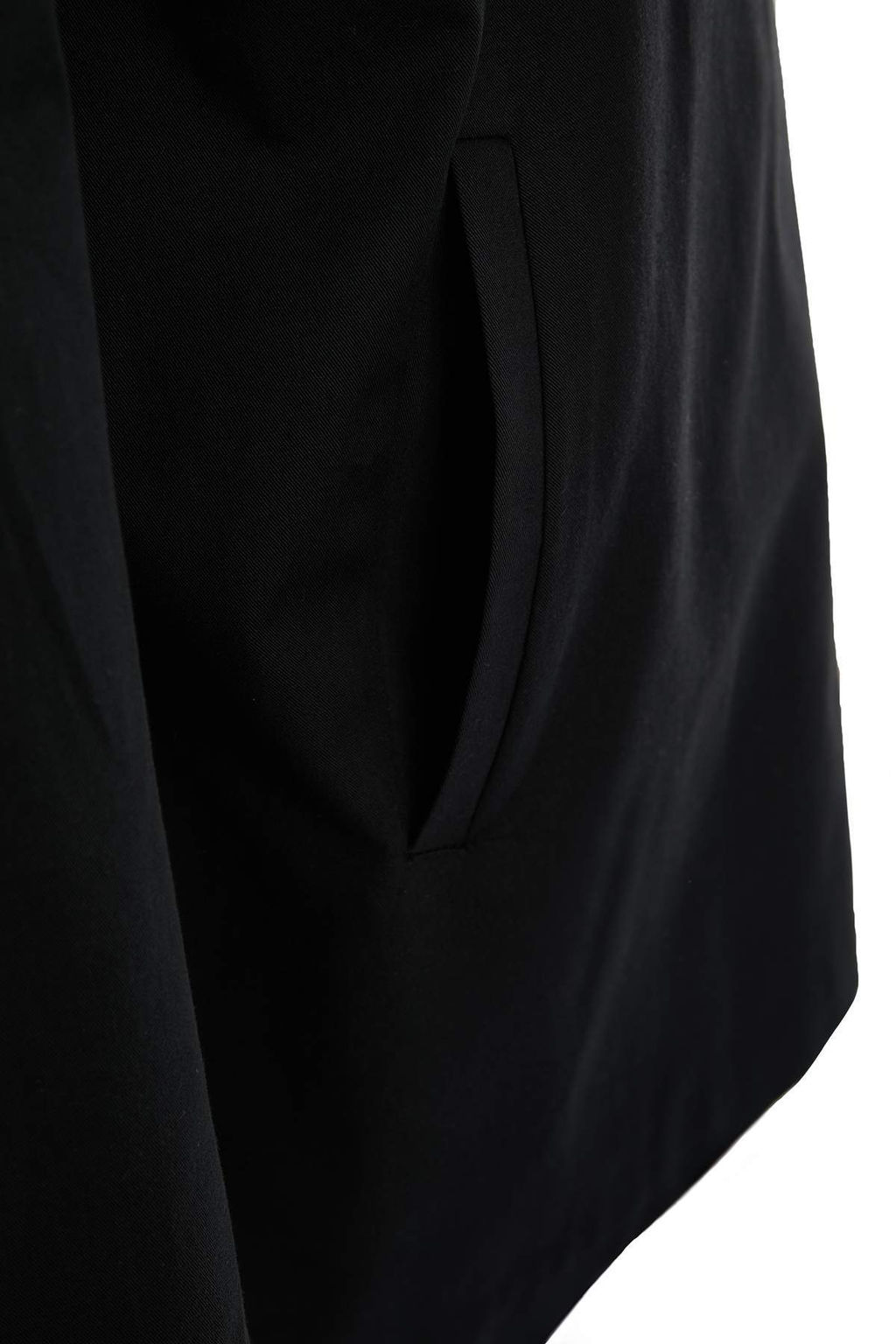 Siyah Oversize Buyuk Beden Kusakl? K?sa Trenckot TWOSS26BM00001 - Trendyolmilla фото 3