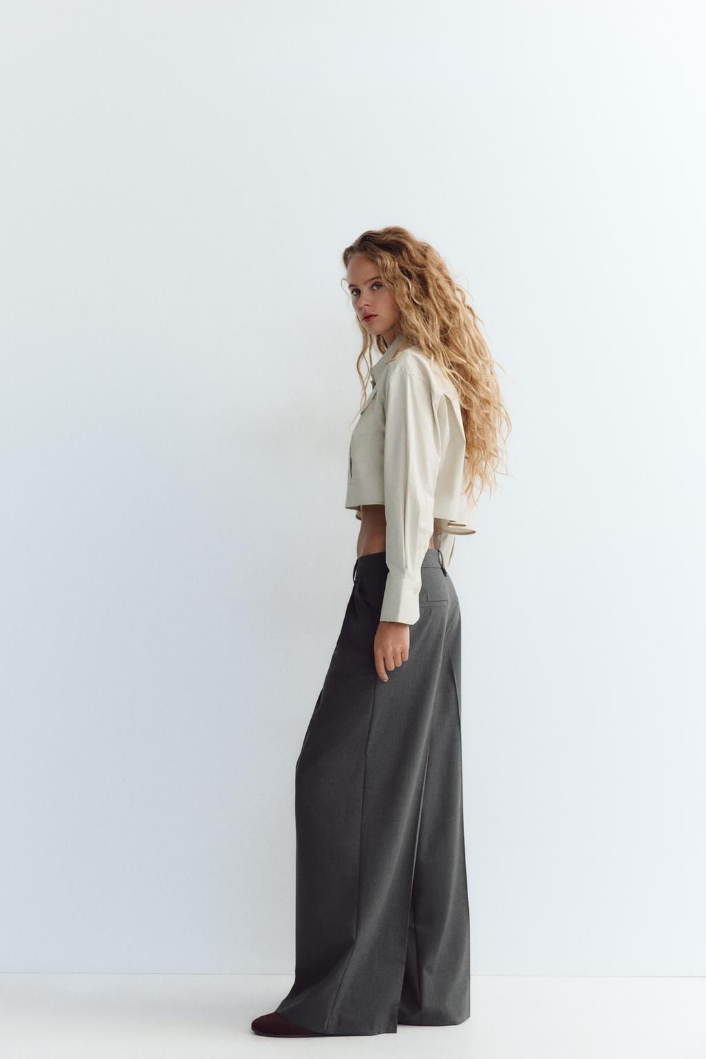 DOUBLE PLEAT TROUSERS - Zara фото 22