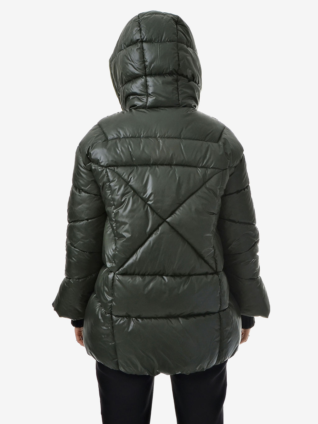 Зимняя куртка с вязанной отделкой - А+б коллекция фото 8