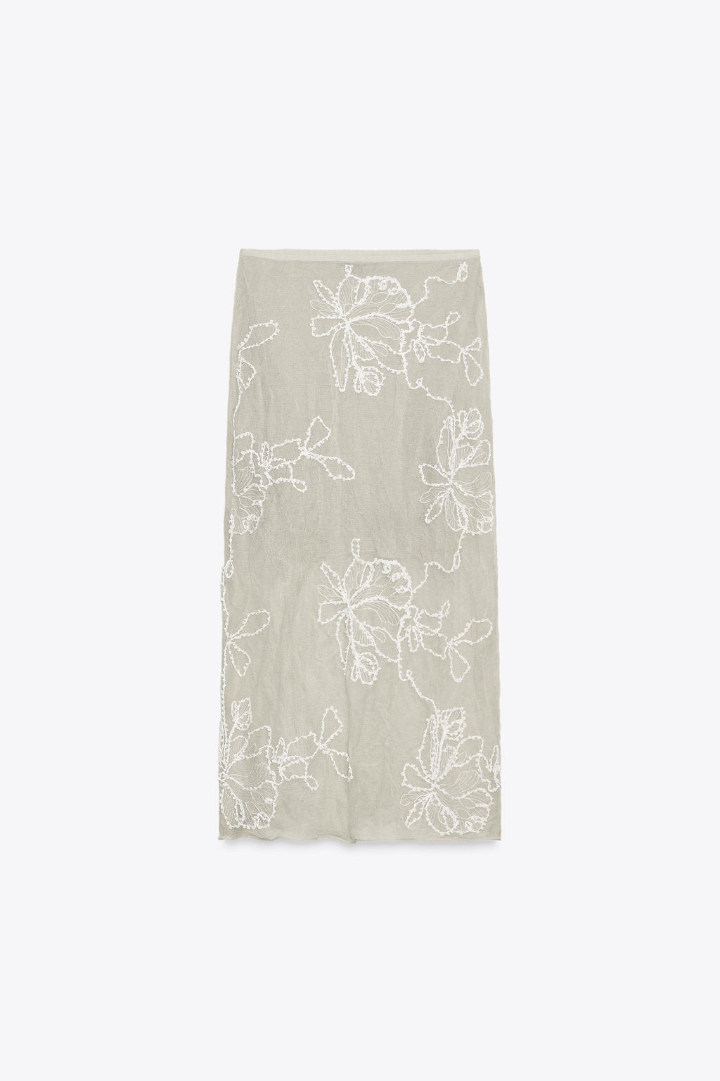 SEMI-SHEER STRUCTURED KNIT SKIRT - Zara фото 7
