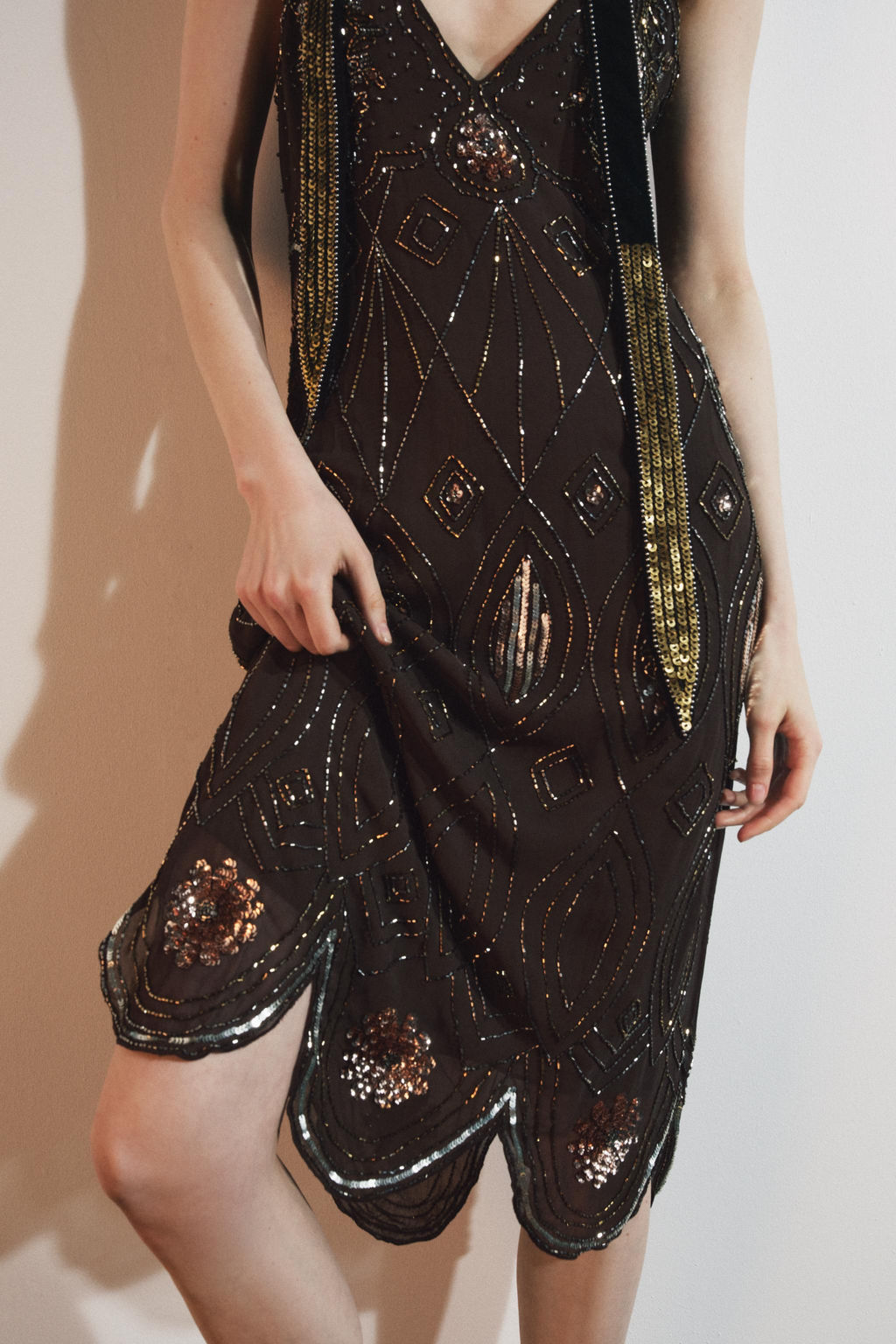 GEORGETTE SEQUIN BEAD DRESS - Zara фото 4