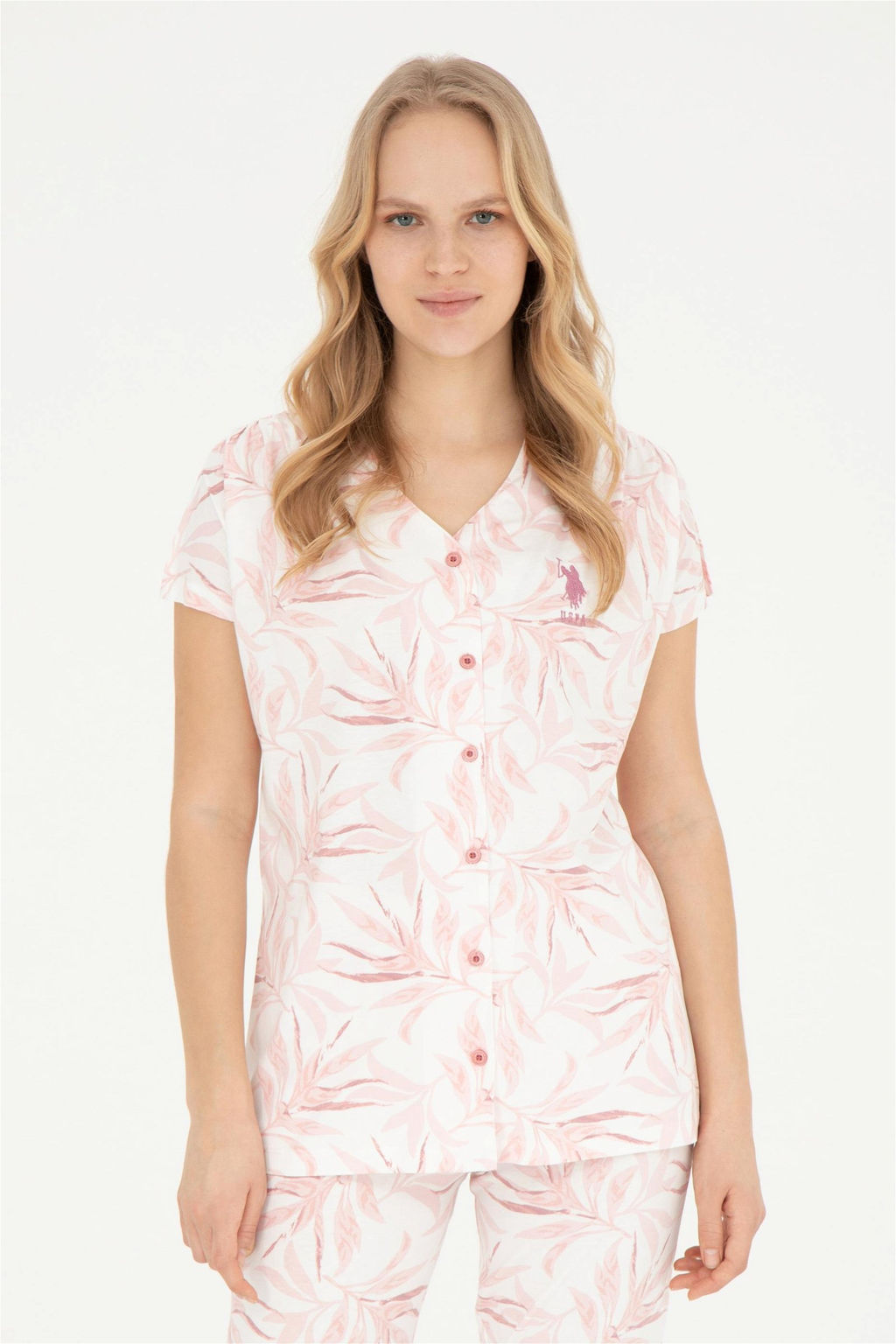 Женский пижамный комплект с лососем Неожиданная скидка в корзине - U.s. polo assn фото 3