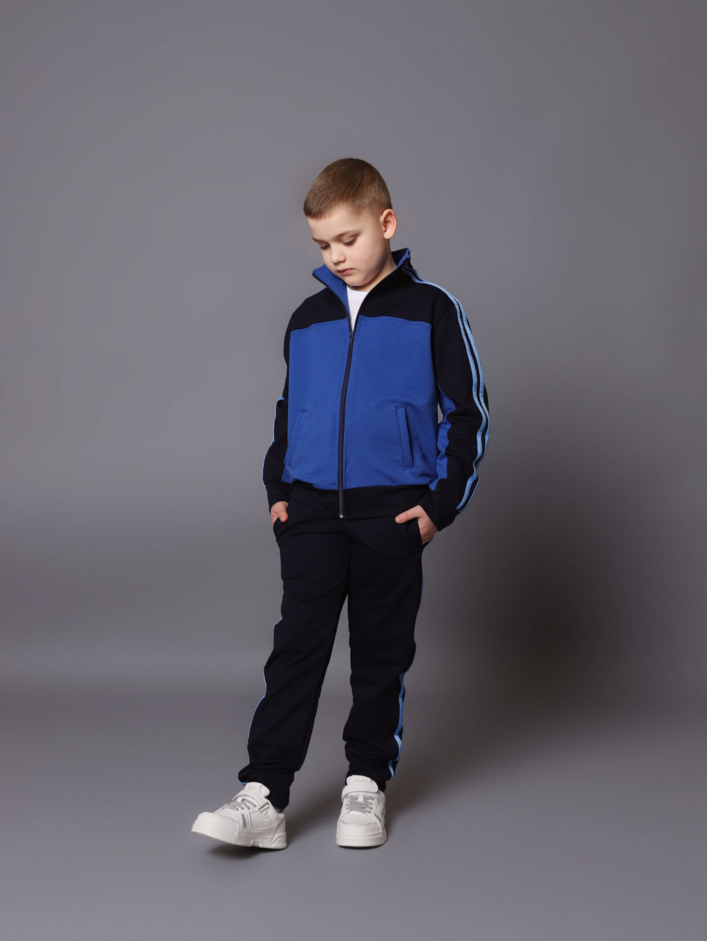 Спортивный костюм К036 Василек-Темно-Синий от фабрики Спортсоло