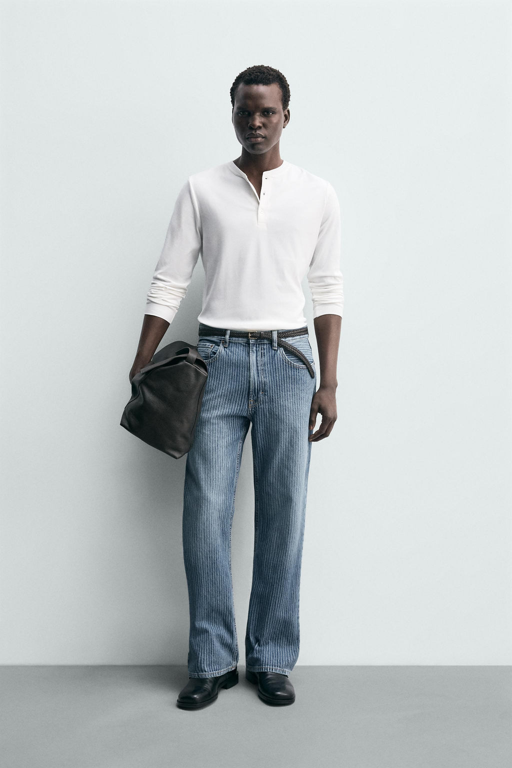 STRUCTURED STRAIGHT-LEG BOOTCUT JEANS - Zara фото 11