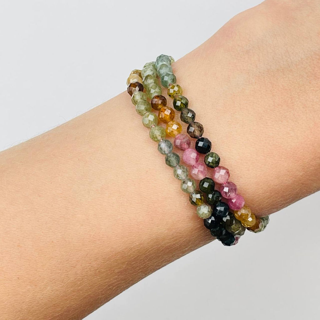 Бусины для украшений из Турмалина микс (90 бусин)